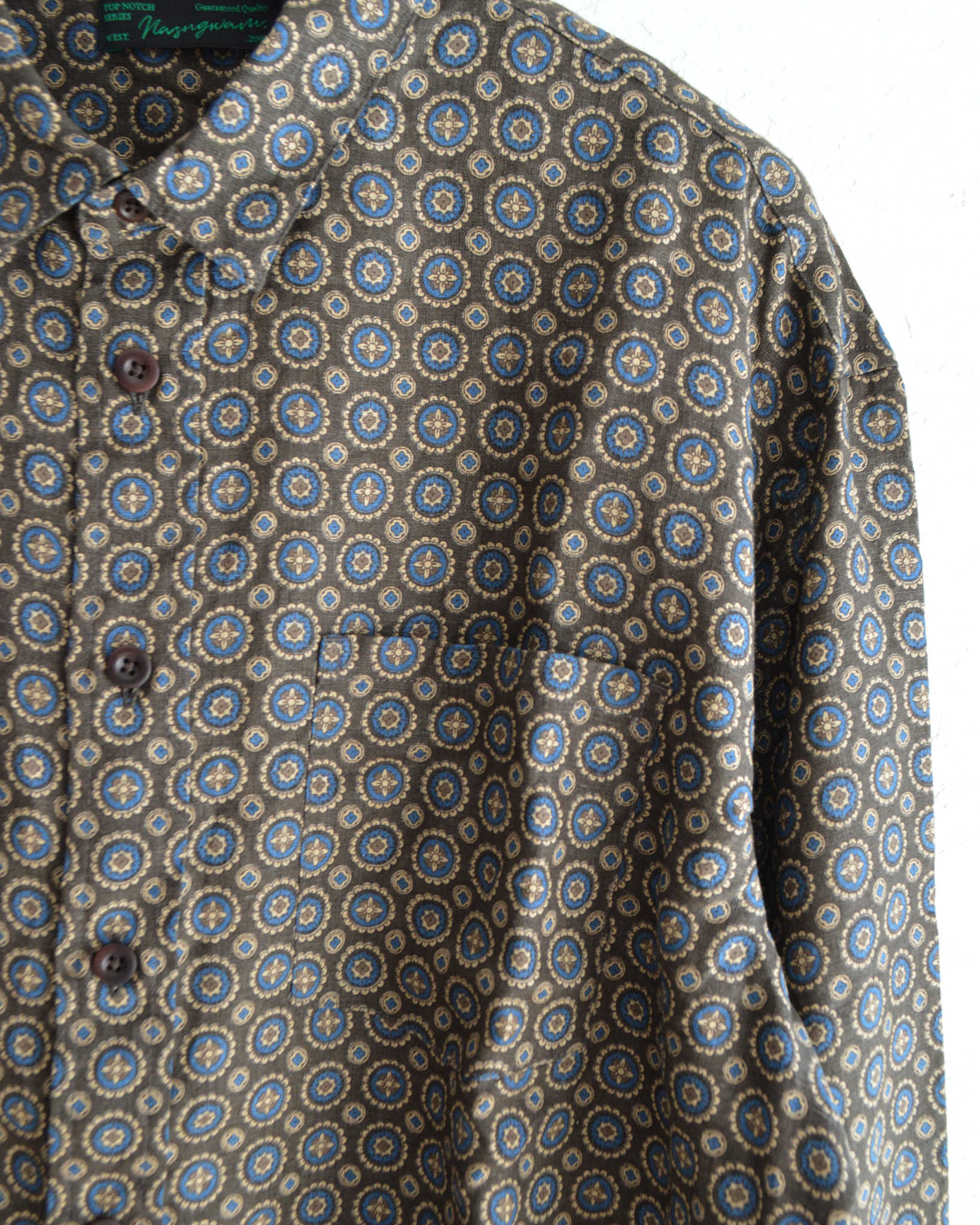 Nasngwam. ナスングワム / CREST SHIRTS クレストシャツ (BLACK ブラック)