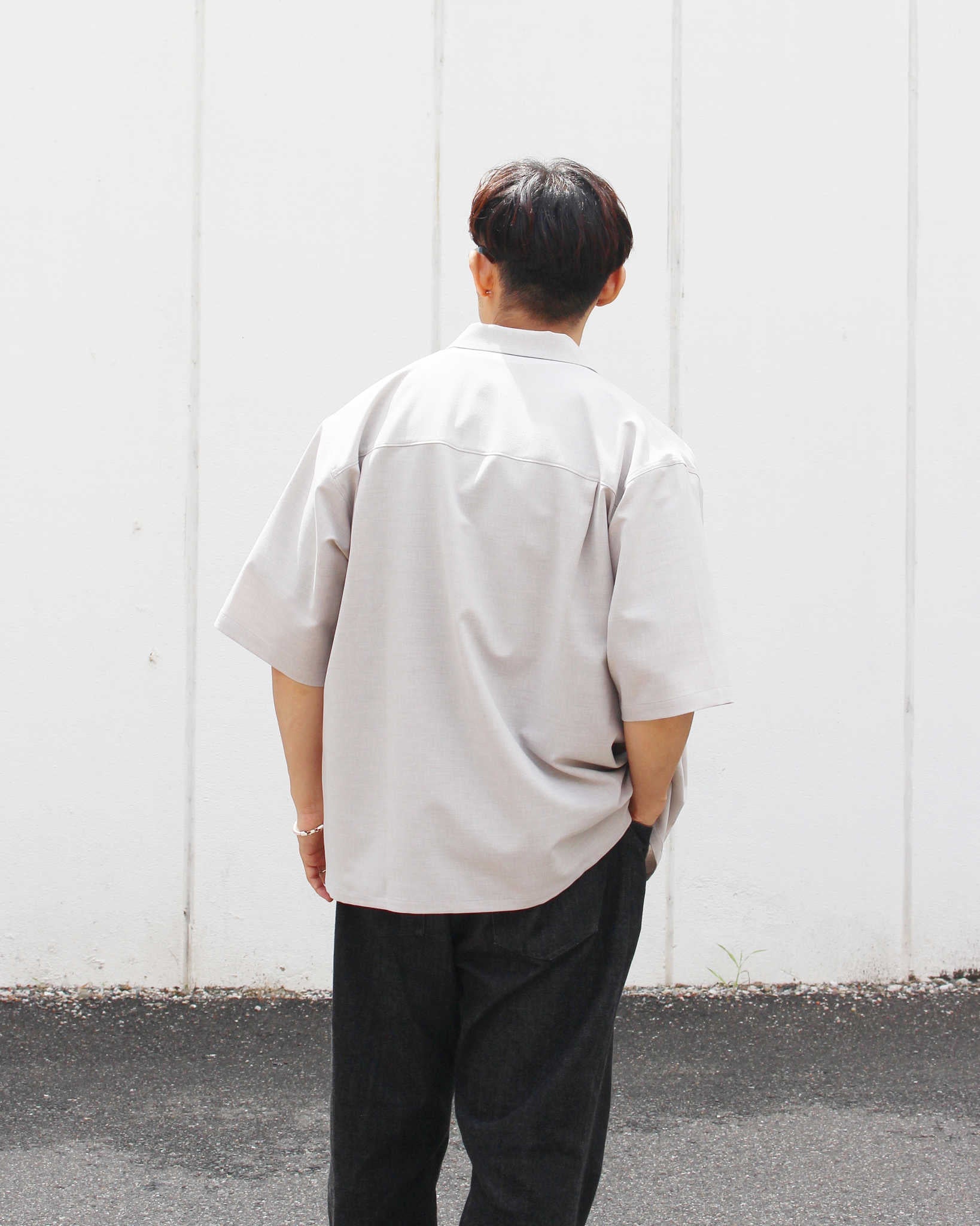 LAMOND ラモンド / SHARI SHIRTS シャリシャツ (ASH GRAY アッシュグレー)