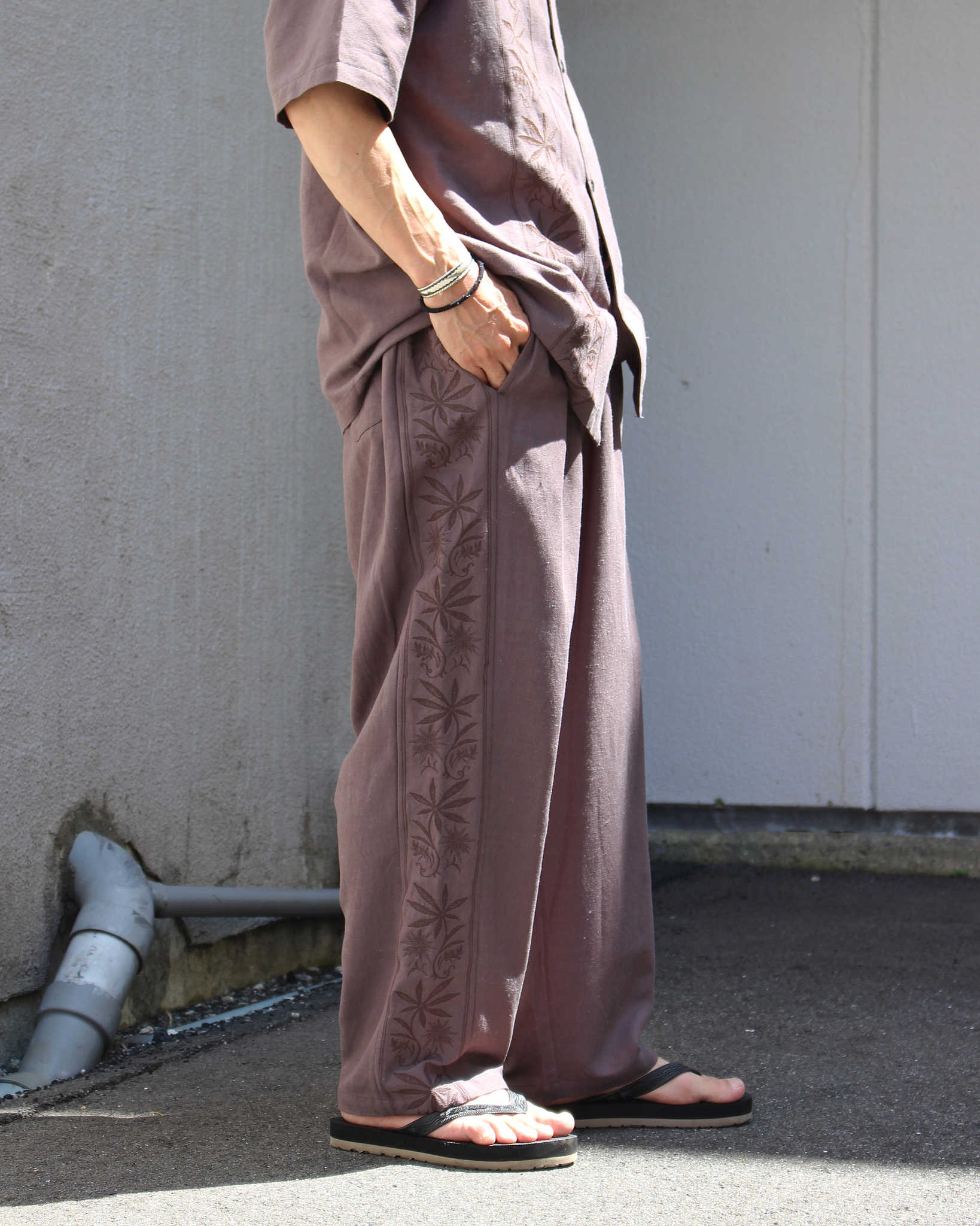 GOHEMP ゴーヘンプ / GREEN HILL PANTS グリーンヒルパンツ (STONE GRAY ストーングレー)