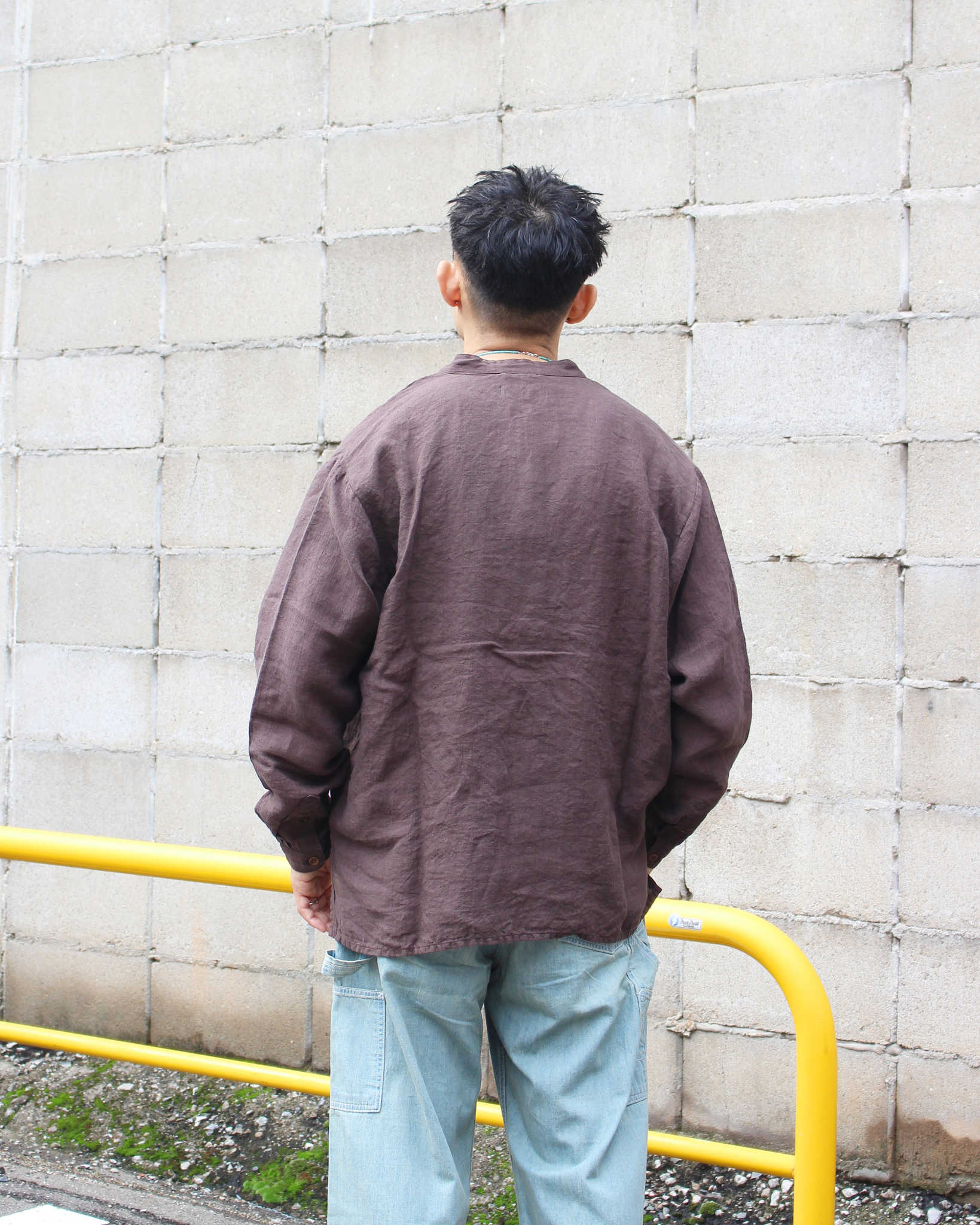 Nasngwam. ナスングワム / LIBERAL SHIRTS リベラルシャツ (CHARCOAL チャコール)