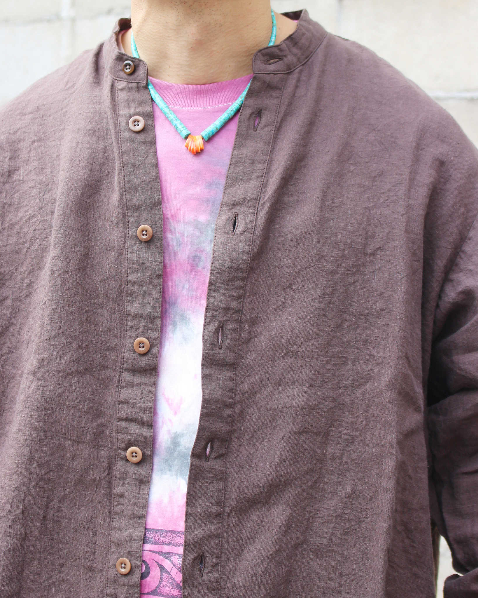 Nasngwam. ナスングワム / LIBERAL SHIRTS リベラルシャツ (CHARCOAL チャコール)
