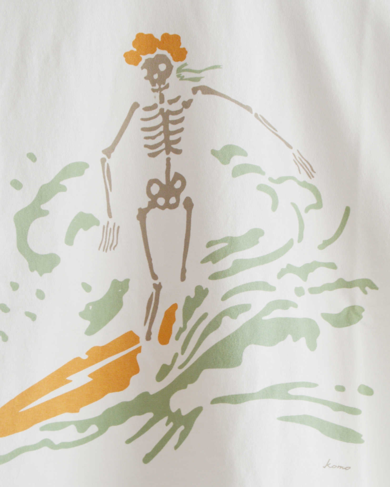 HAVE A GRATEFUL DAY ハブアグレイトフルデイ / T-SHIRT -DEAD SURF ティーシャツデッドサーフ (WHITE ホワイト)