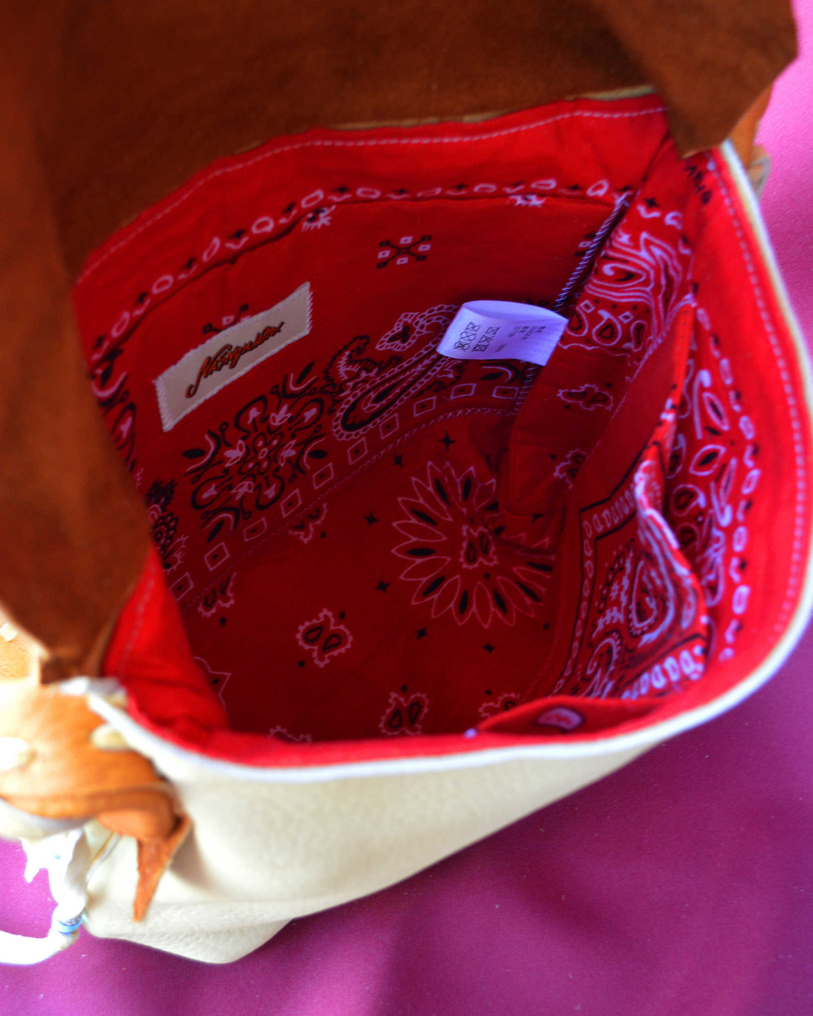 Nasngwam.×EARLYMORNINGS ナスングワム アーリーモーニング / DEERSKIN MESSENGER BAG ディアスキンメッセンジャーバッグ (CAMEL キャメル)