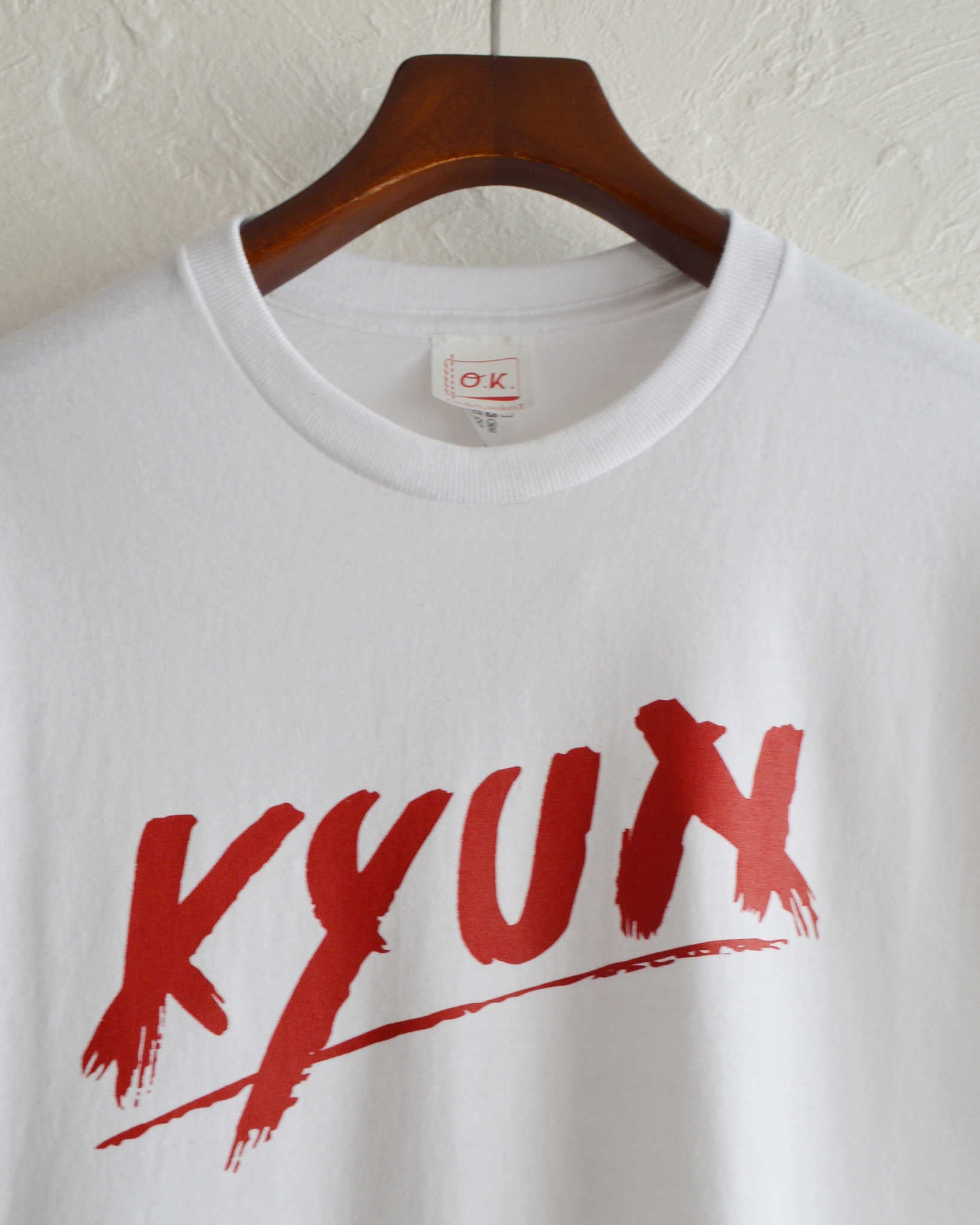 O.K. オーケー / KYUN S/S TEE キュンティー (WHITE ホワイト)