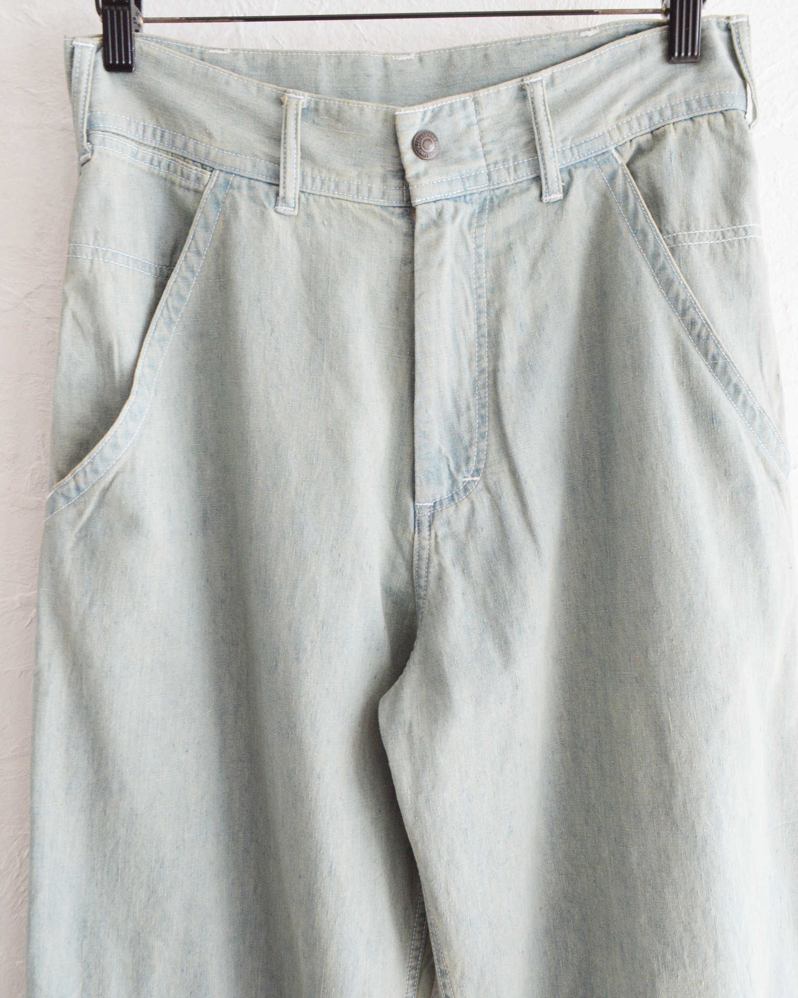 IMPRESTORE インプレストア / BIFF-6.5oz ビフ | Painter pants 6.5oz selvede denim ペインターパンツ (Smoke Blue Denim スモークブルーデニム)