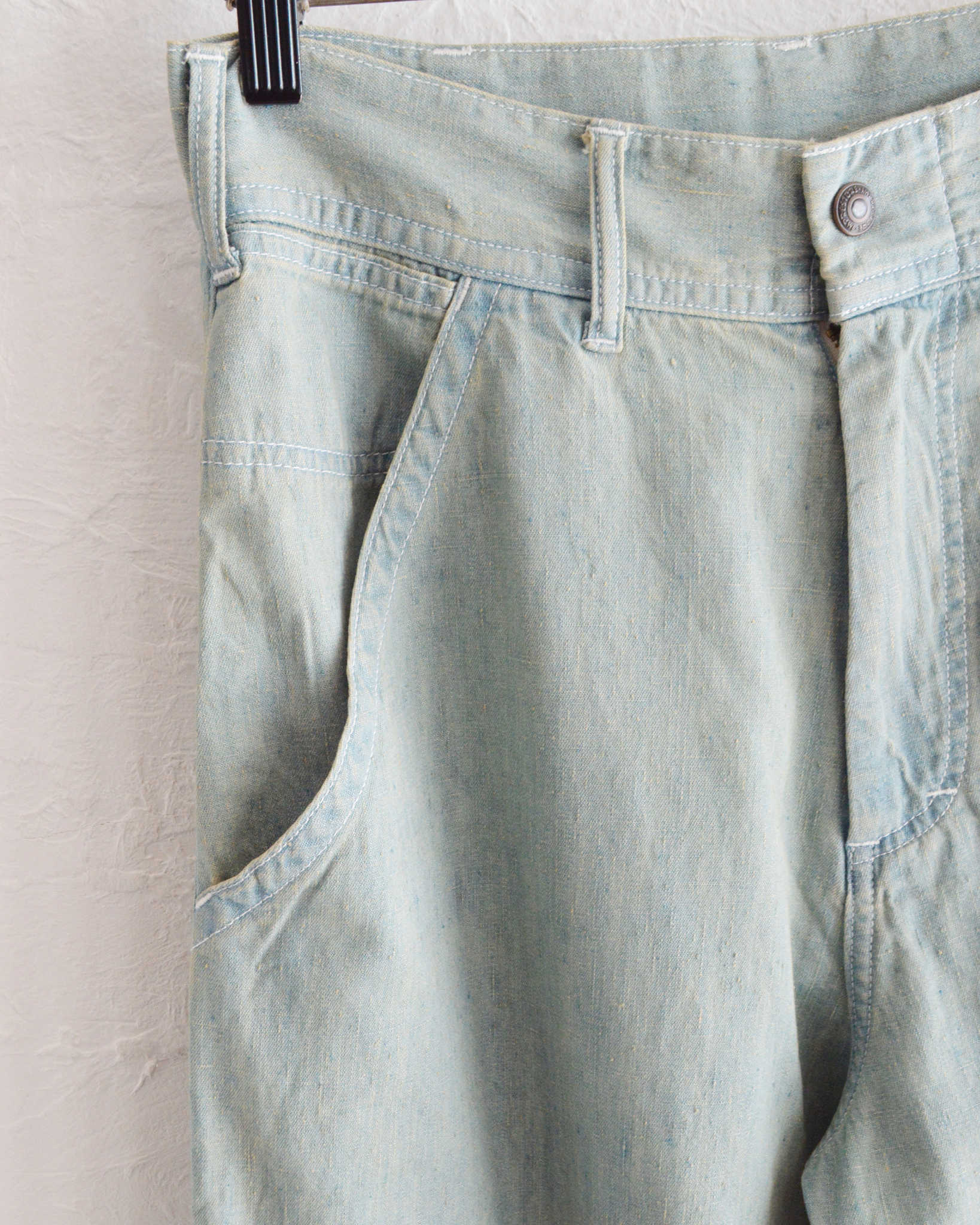 IMPRESTORE インプレストア / BIFF-6.5oz ビフ | Painter pants 6.5oz selvede denim ペインターパンツ (Smoke Blue Denim スモークブルーデニム)