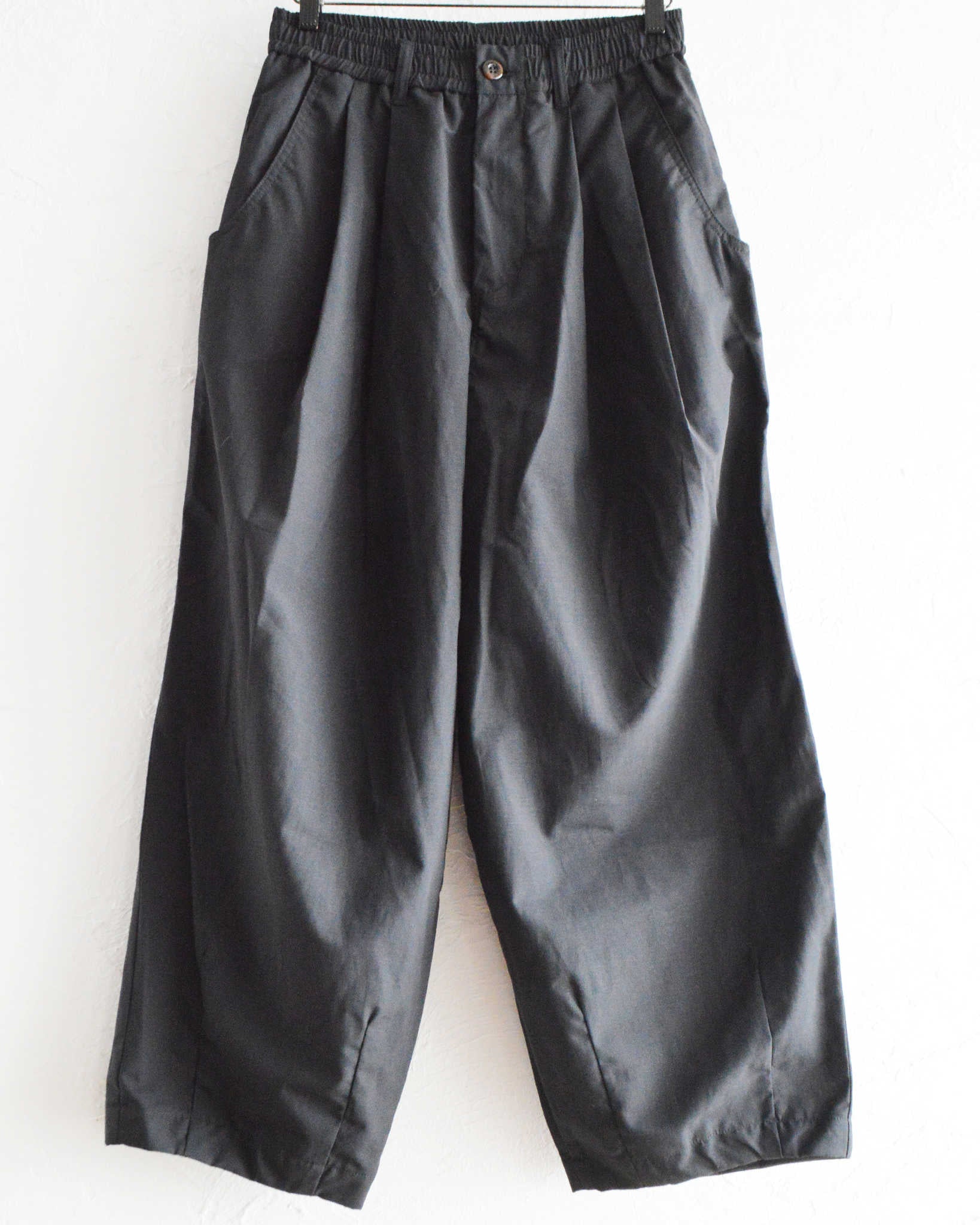 Nasngwam. ナスングワム / BARREL PANTS バレルパンツ (BLACK ブラック)