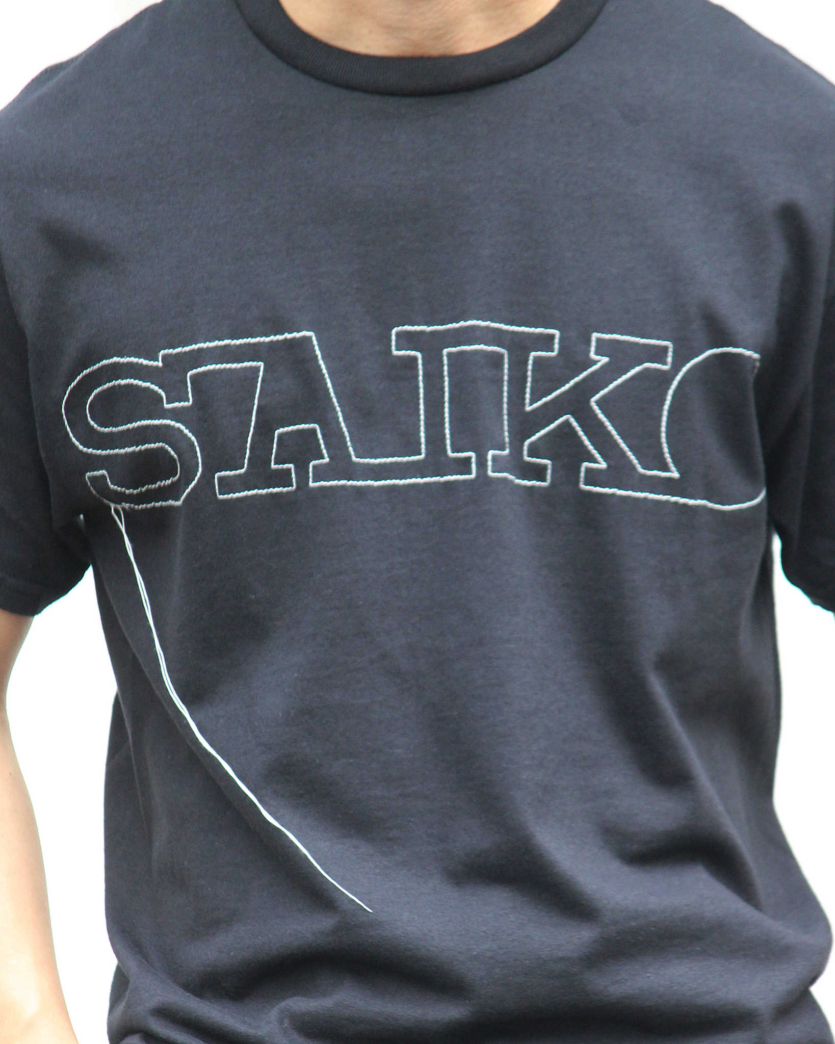 O.K. オーケー / SAIKO STITCH S/S TEE サイコーステッチティー (BLACK ブラック)