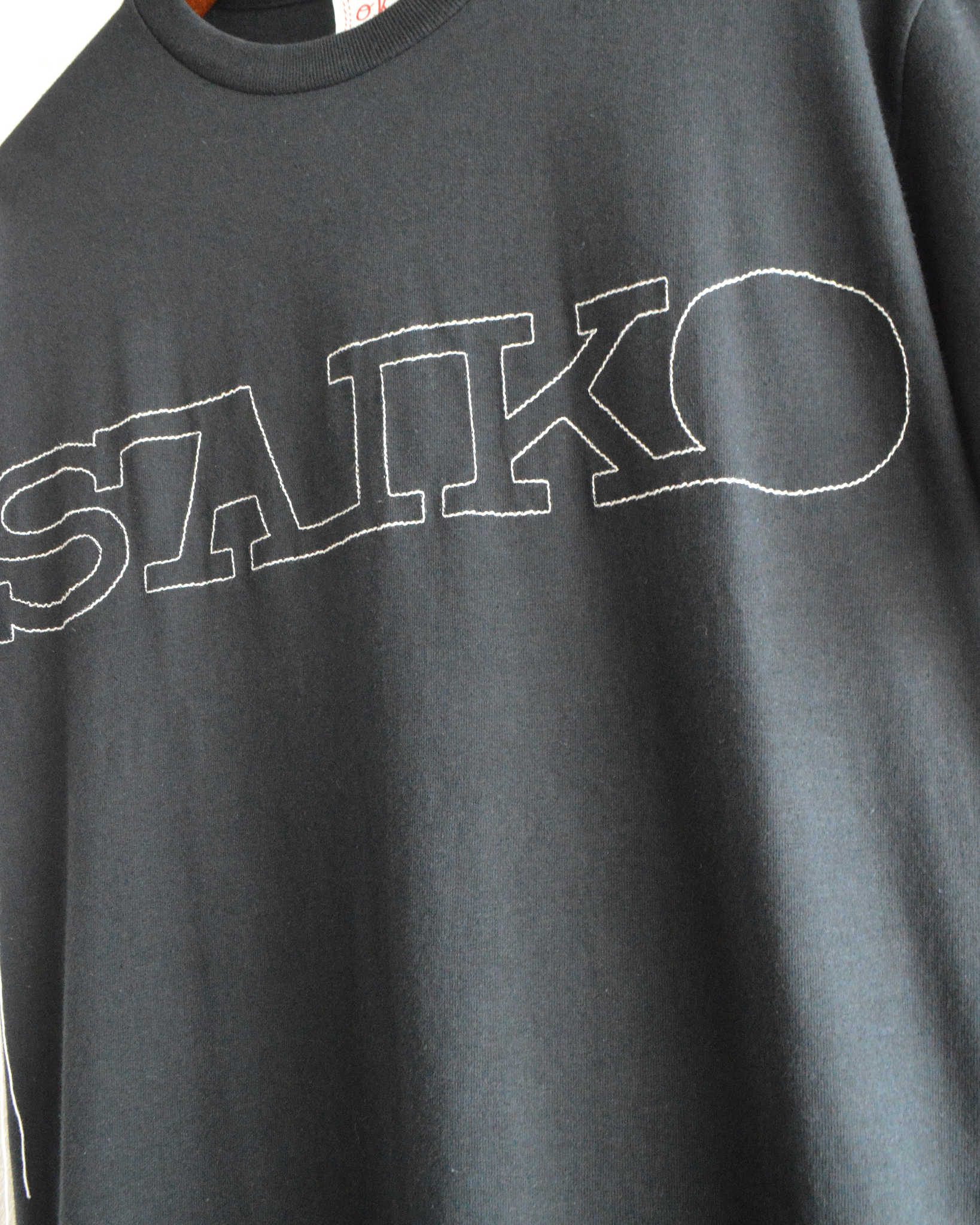 O.K. オーケー / SAIKO STITCH S/S TEE サイコーステッチティー (BLACK ブラック)
