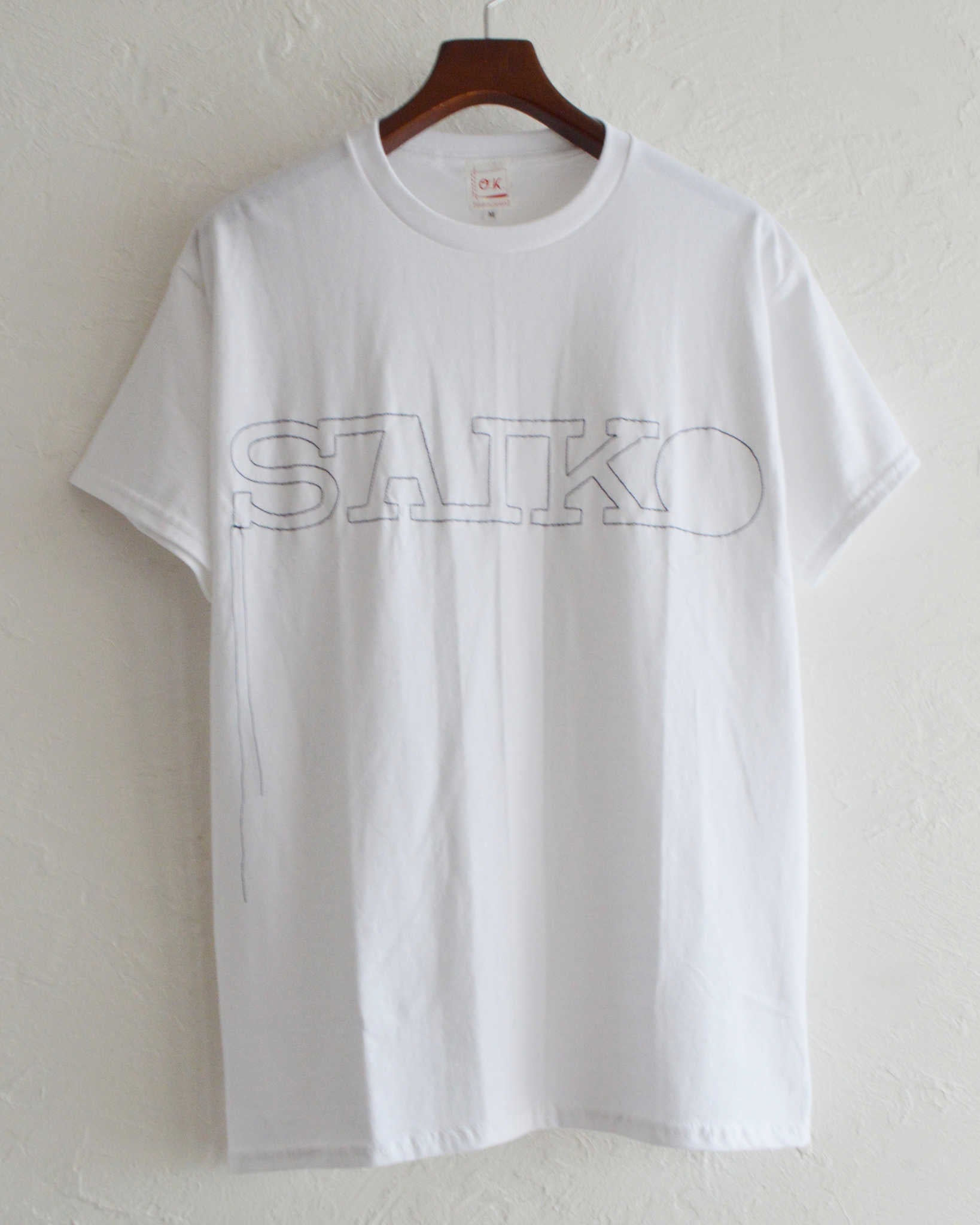 O.K. オーケー / SAIKO STITCH S/S TEE サイコーステッチティー (WHITE ホワイト)