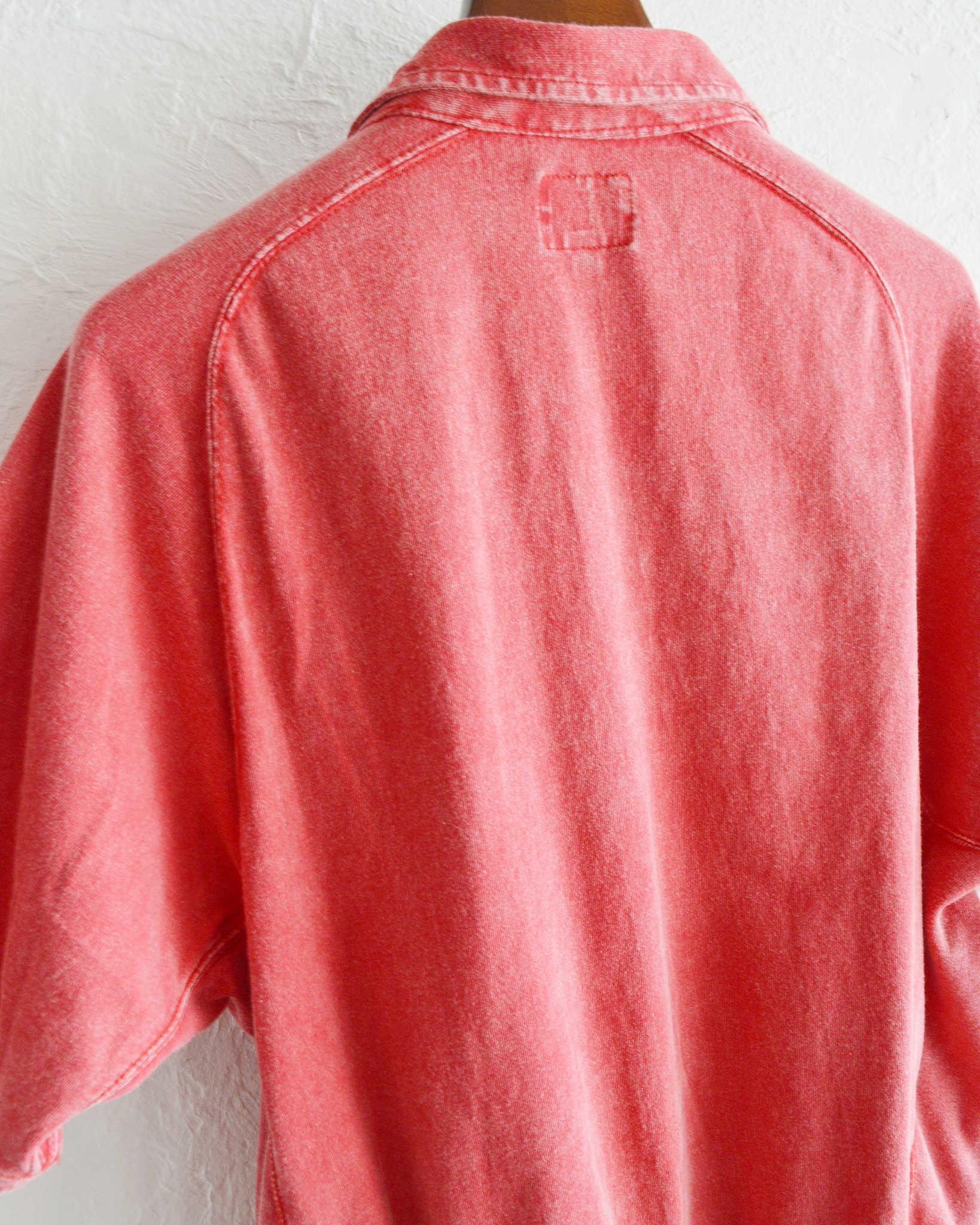 IMPRESTORE イ ンプレストア / Blooper ブルーパー | short sleeve half zip sweat t polo ショートスリーブハーフジップスウェットティーポロ (RED レッド)