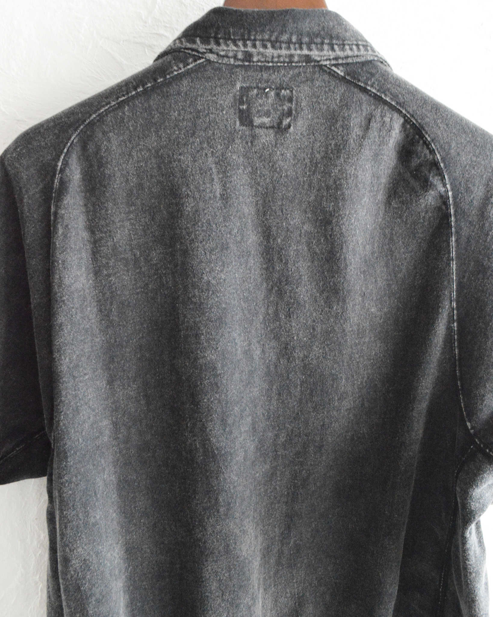 IMPRESTORE イ ンプレストア / Blooper ブルーパー | short sleeve half zip sweat t polo ショートスリーブハーフジップスウェットティーポロ (BLACK ブラック)