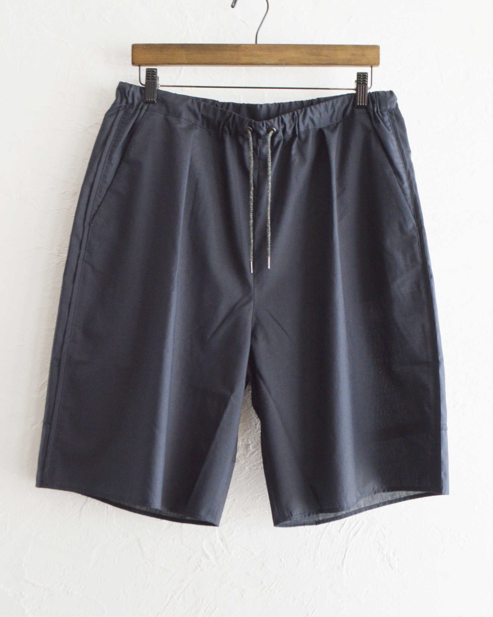 LAMOND ラモンド / LAWN WIDE SHORTS ローンワイドショーツ (NAVY BLACK ネイビーブラック)