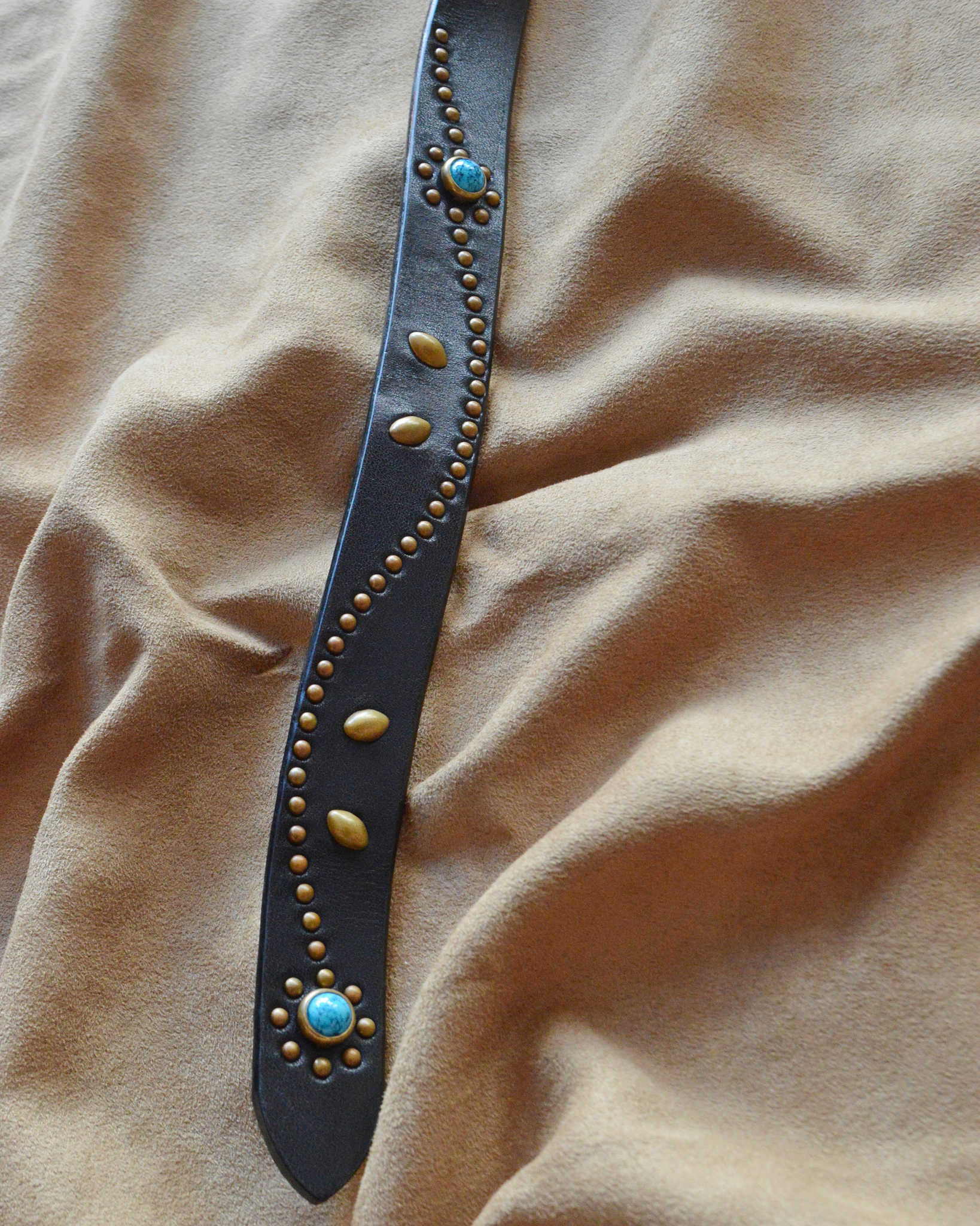 Nasngwam. ナスングワム / STUDS BELT スタッズベルト (BLACK ブラック)