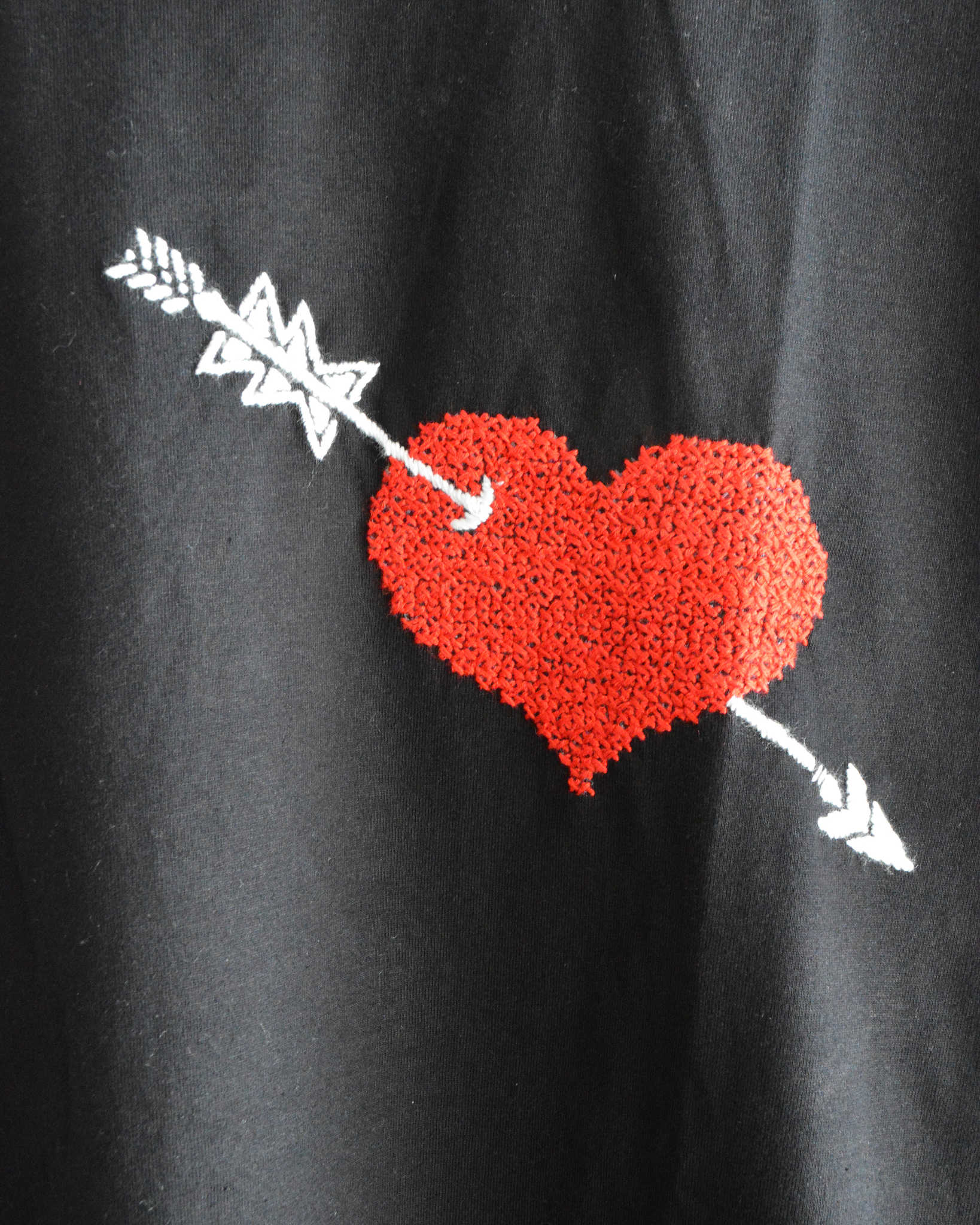 O.K. オーケー / HEART&ARROW S/S TEE ハートアンドアローティーシャツ (BLACK ブラック)