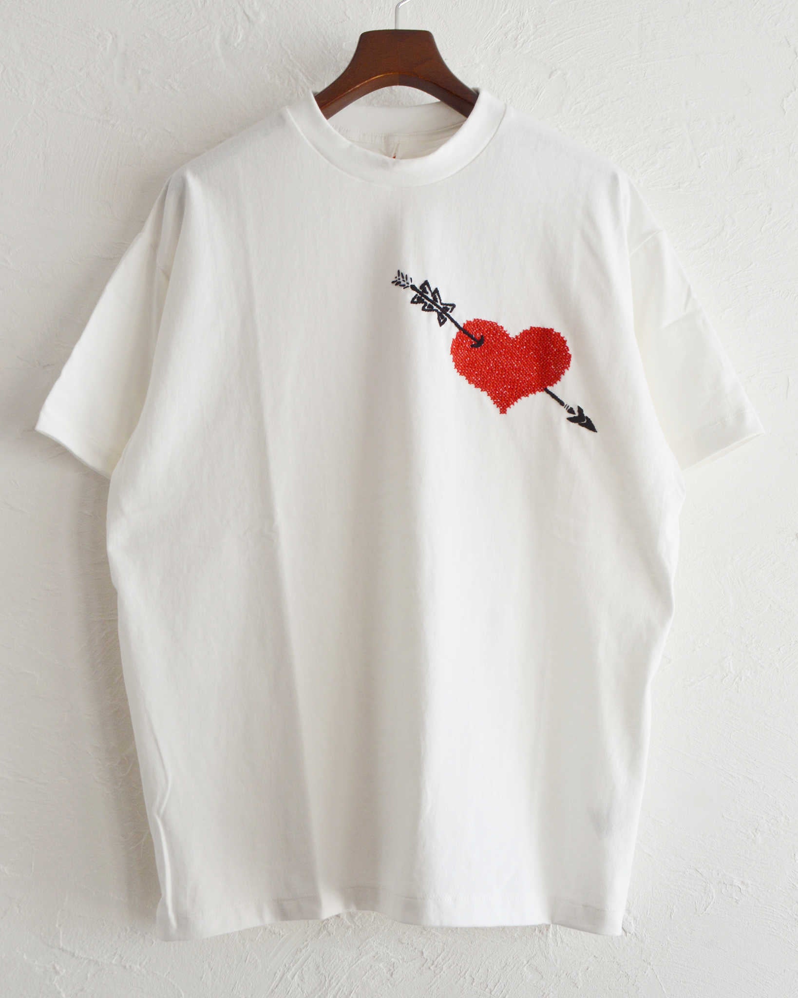 O.K. オーケー / HEART&ARROW S/S TEE ハートアンドアローティーシャツ (WHITE ホワイト)