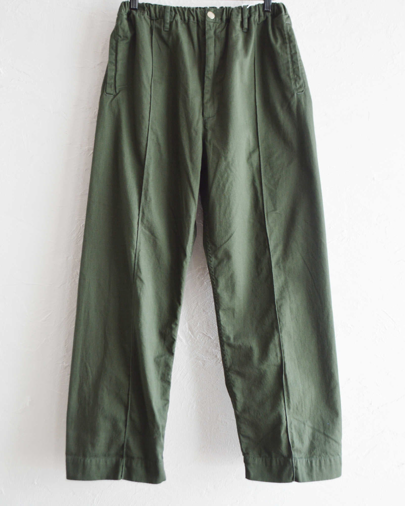 NECESSARY or UNNECESSARY ネセサリーオアアンネセサリー N.O.UN ナウン / PIN TUCK PANTS ピンタックパンツ (FOREST フォレスト)