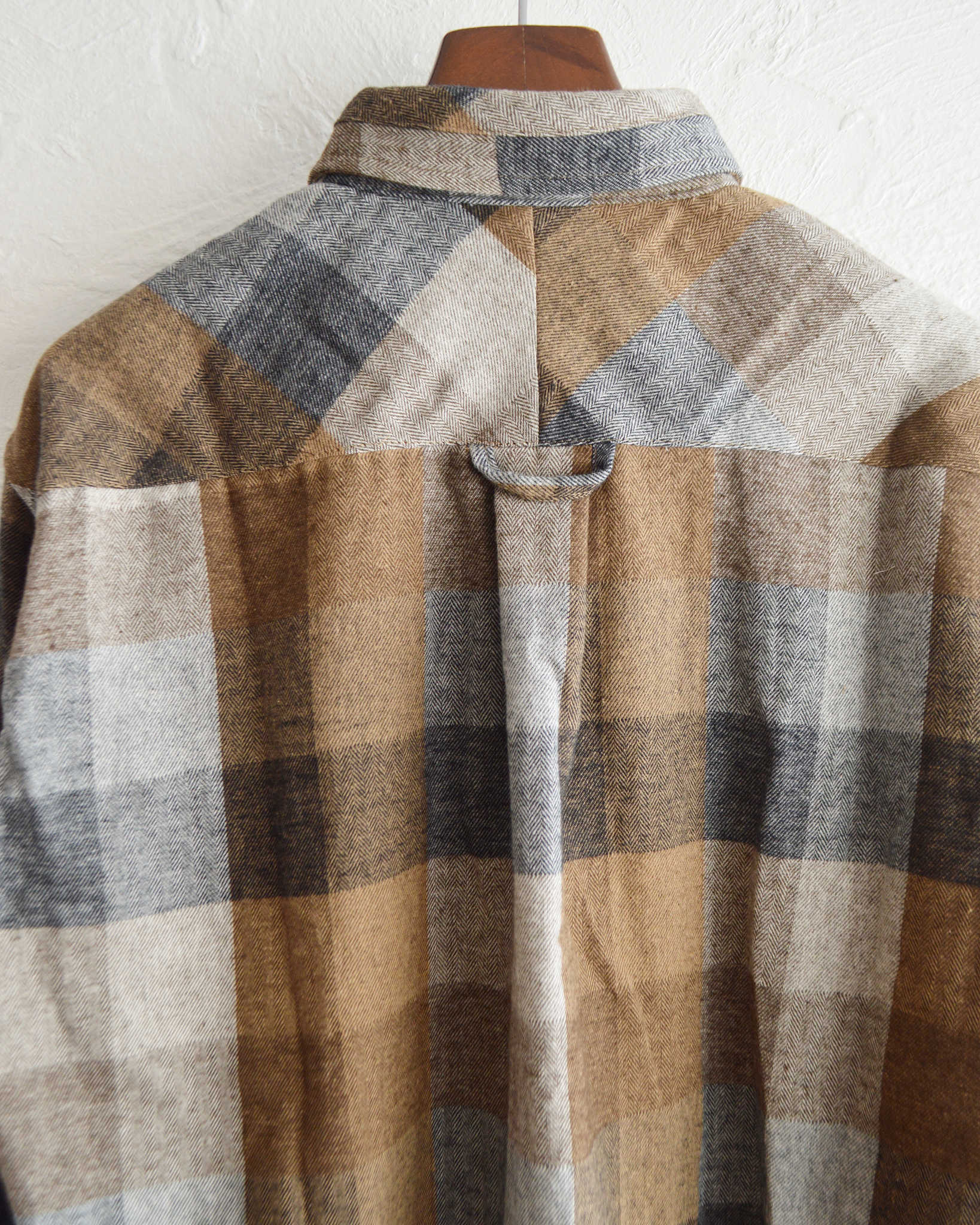 modemdesign モデムデザイン / STANDARD PLAID SHIRTS スタンダードプレイドシャツ (BROWN ブラウン)