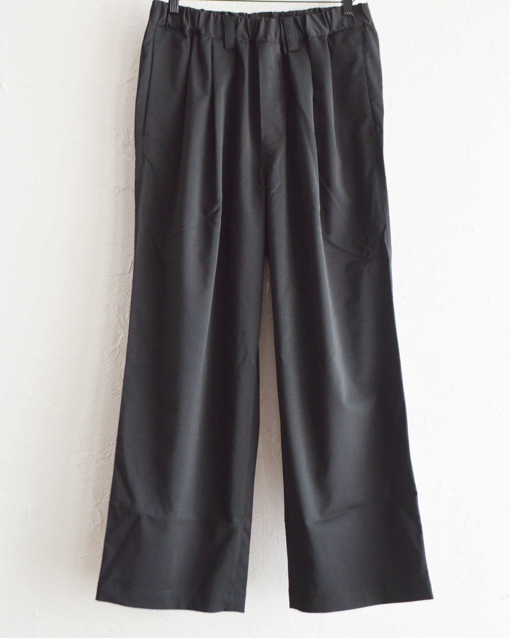 LAMOND ラモンド / TWILL TWIST PANTS ツイルツイストパンツ (BLACK ブラック)