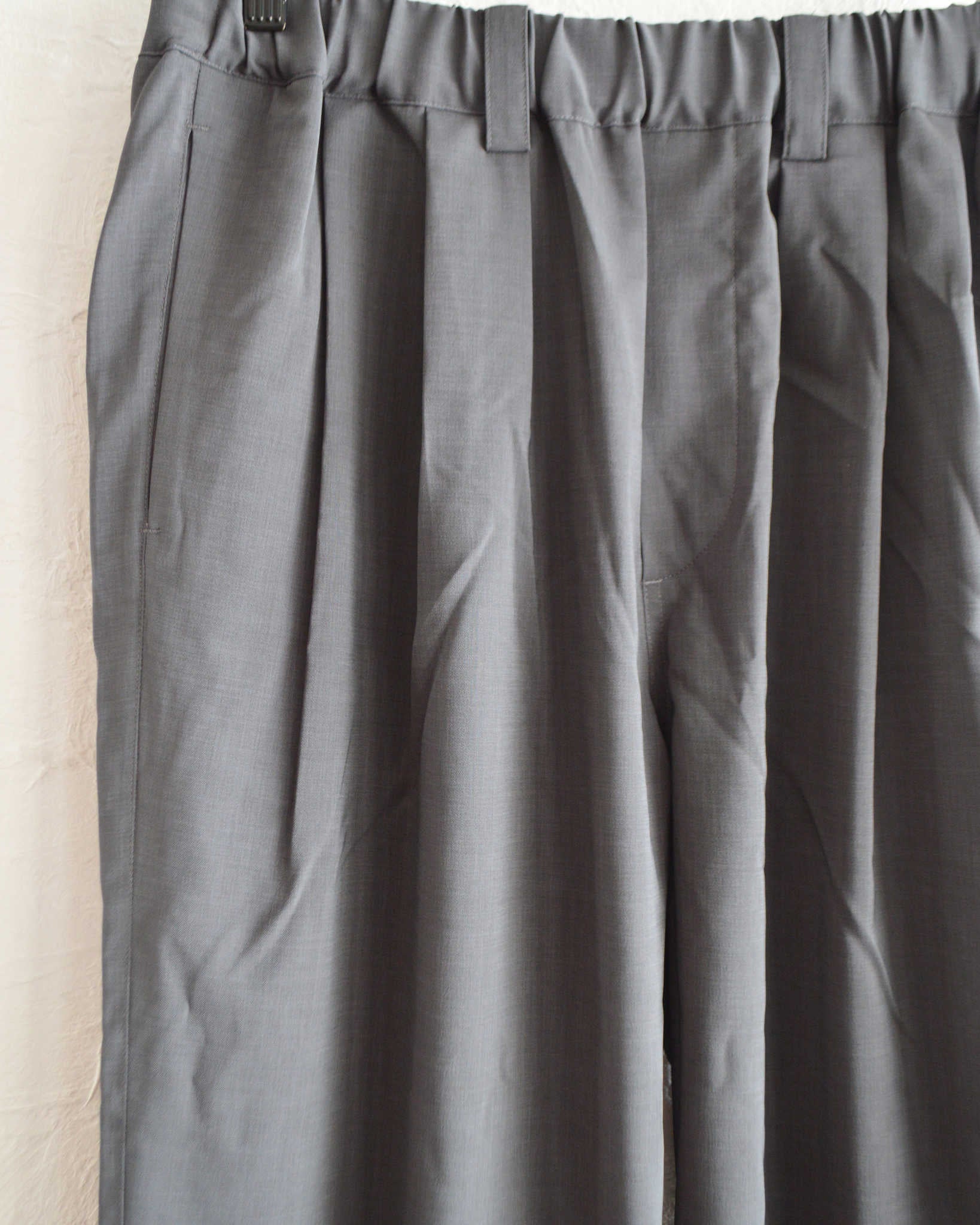 LAMOND ラモンド / TWILL TWIST PANTS ツイルツイストパンツ (CHARCOAL チャコール)