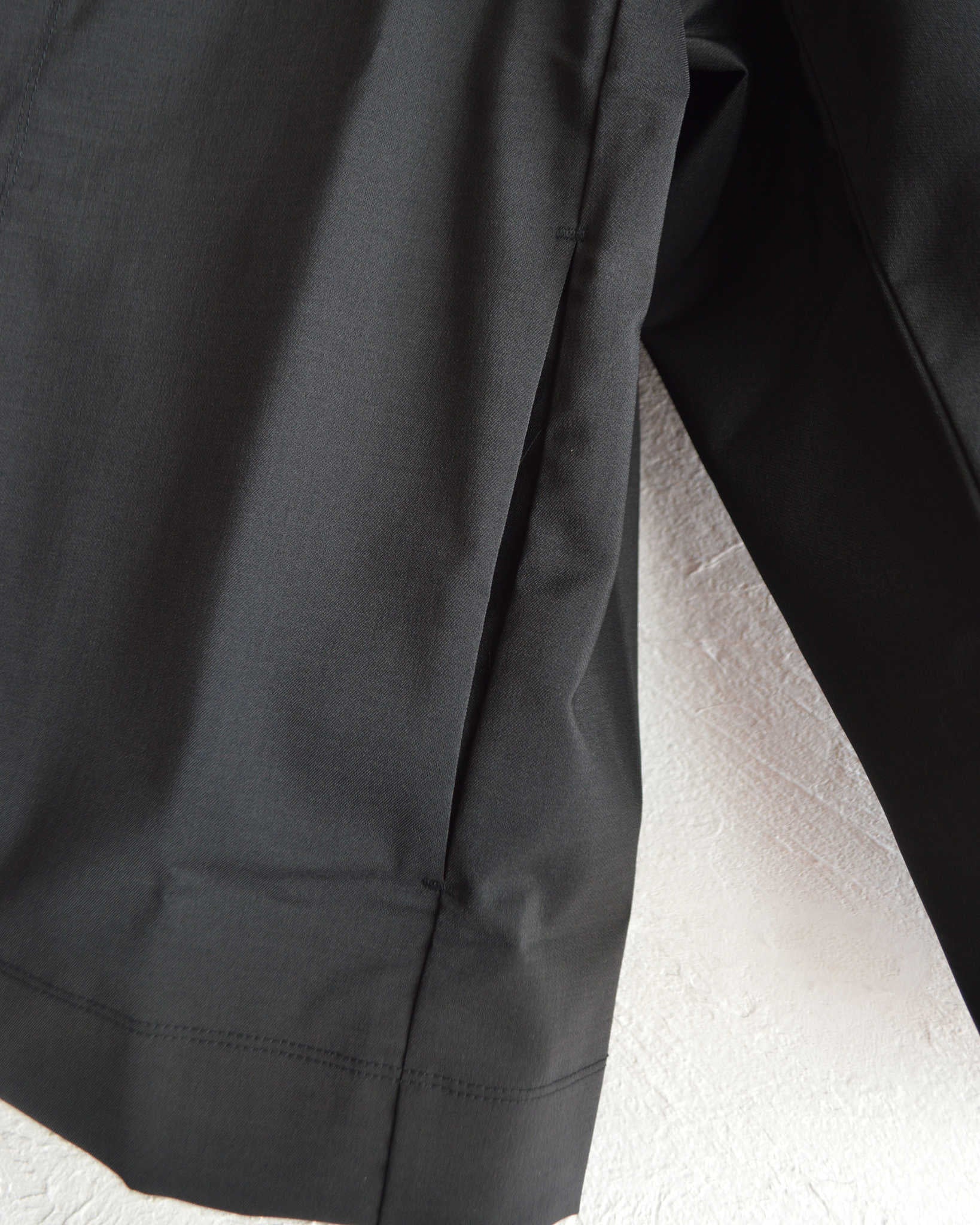 LAMOND ラモンド / TWILL TWIST CARDIGAN JACKET ツイルツイストカーディガンジャケット (BLACK ブラック)
