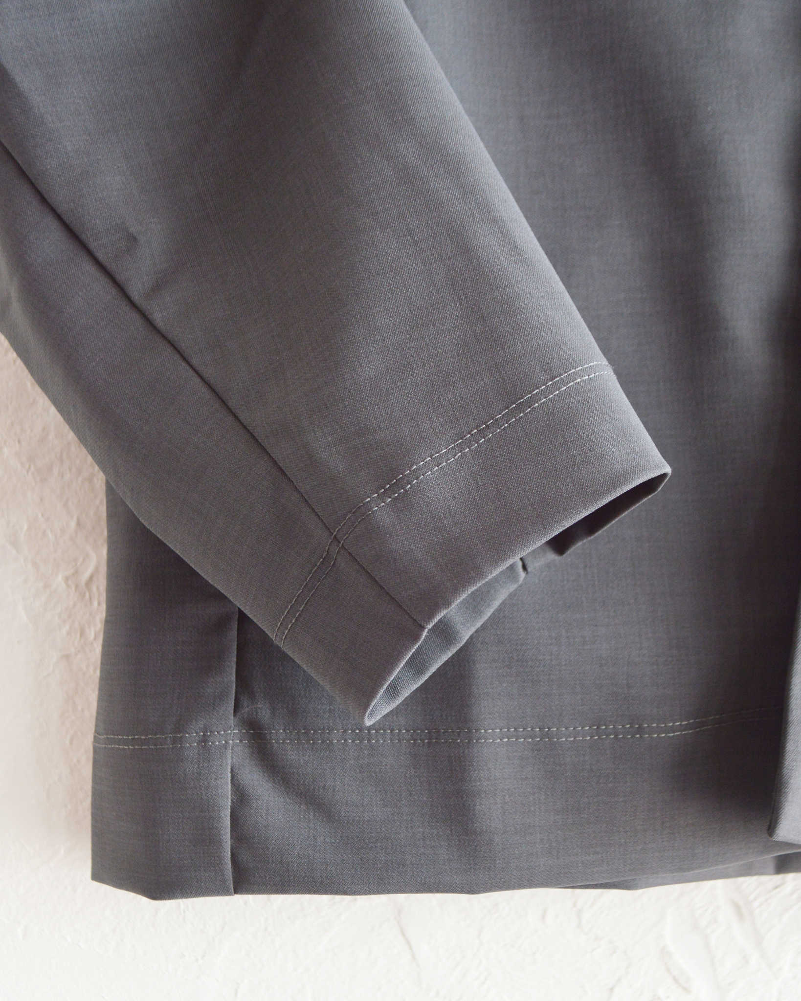 LAMOND ラモンド / TWILL TWIST CARDIGAN JACKET ツイルツイストカーディガンジャケット (CHARCOAL チャコール)