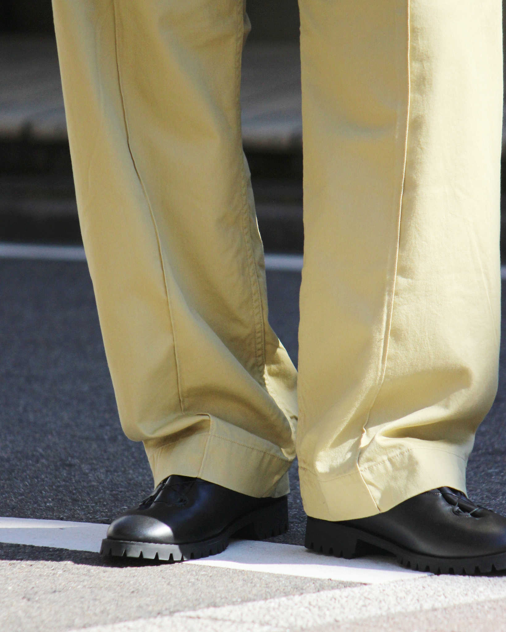 NECESSARY or UNNECESSARY ネセサリーオアアンネセサリー N.O.UN ナウン / PIN TUCK PANTS ピンタックパンツ (BEIGE ベージュ)