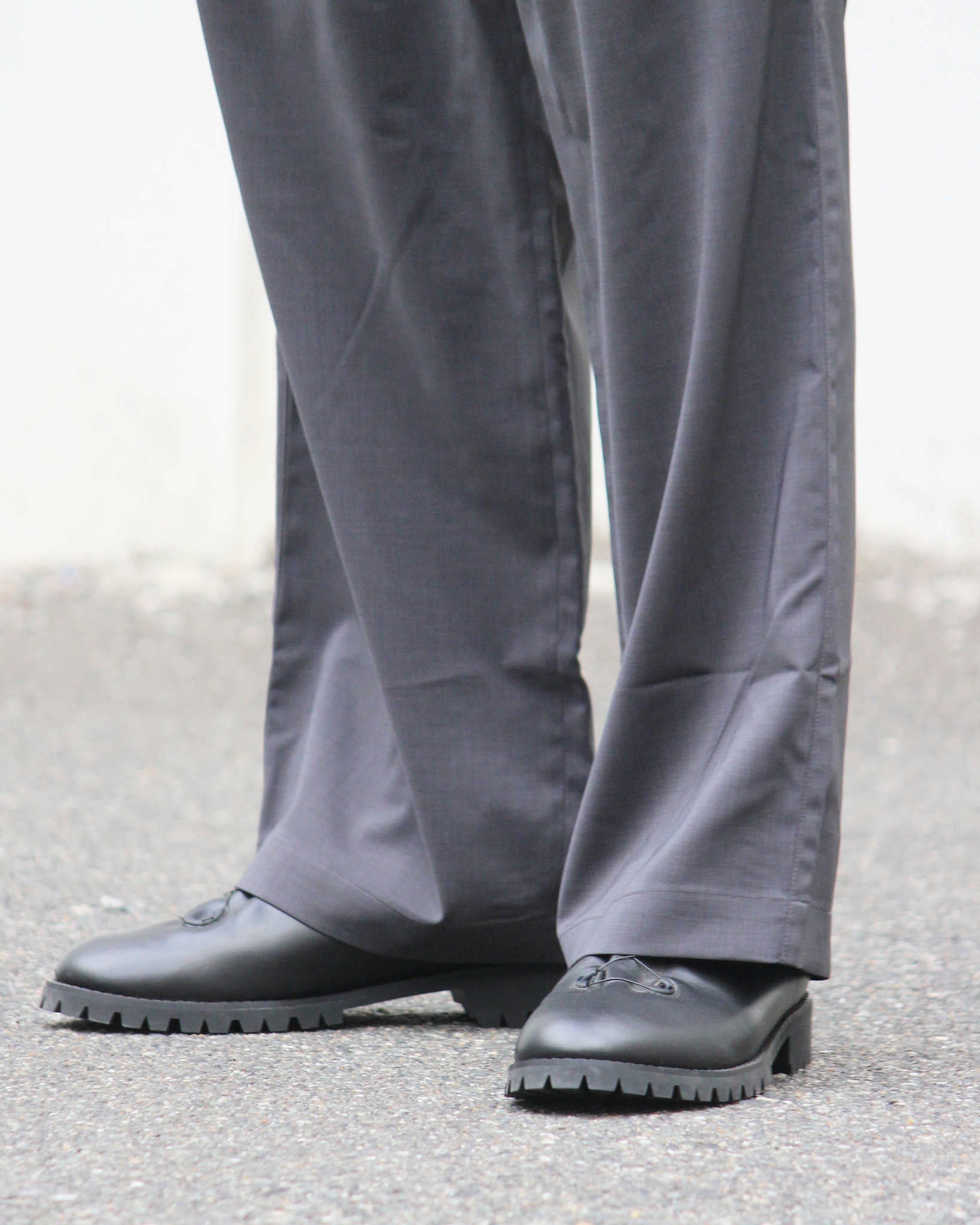 LAMOND ラモンド / TWILL TWIST PANTS ツイルツイストパンツ (CHARCOAL チャコール)