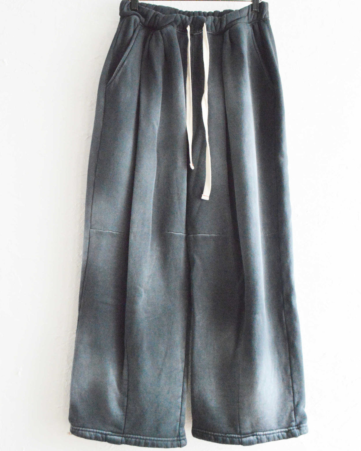MOOJIMOOJI ムージームージ / SWEAT 04 PANTS AGED スウェットパンツ (BLACK ブラック)
