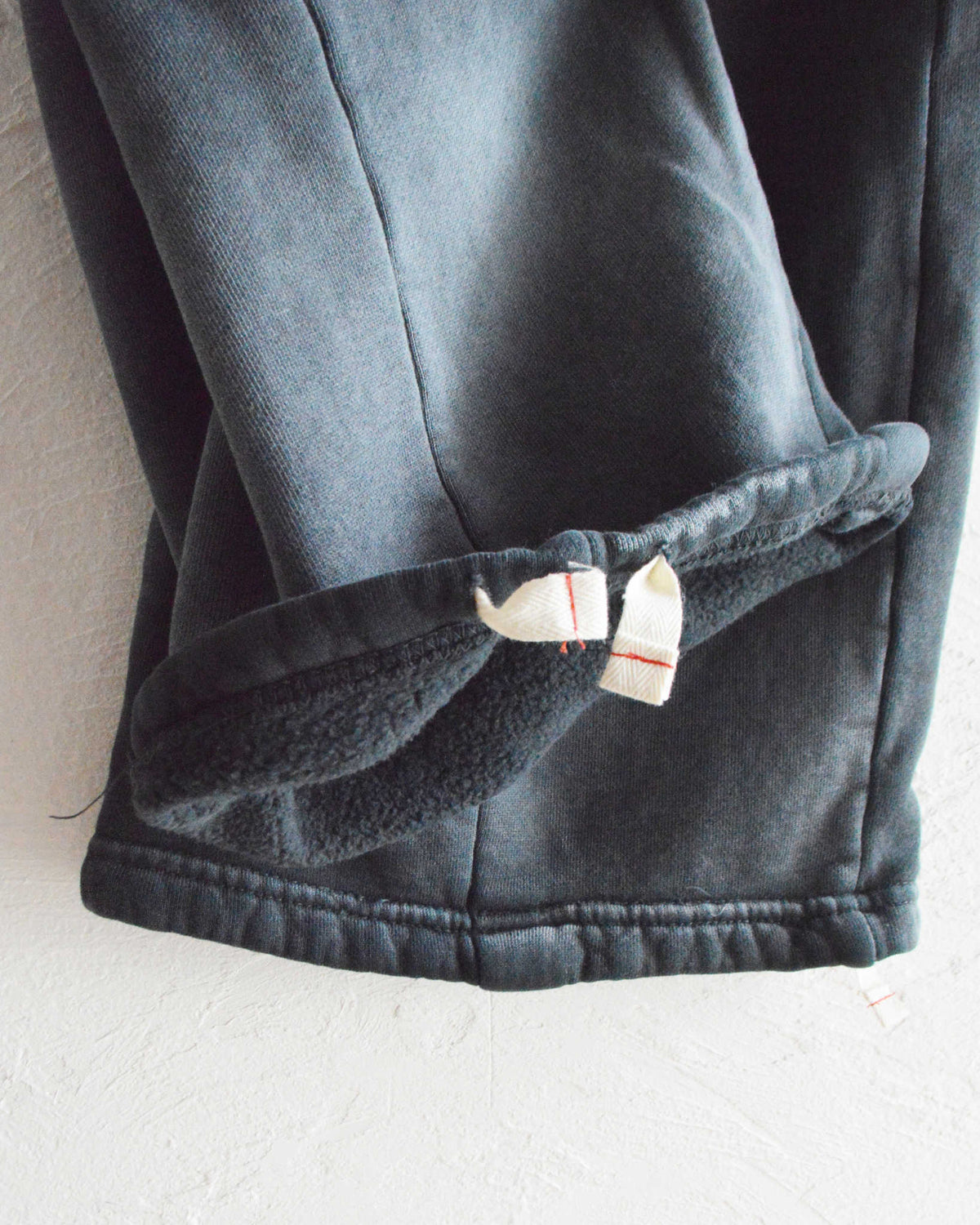 MOOJIMOOJI ムージームージ / SWEAT 04 PANTS AGED スウェットパンツ (BLACK ブラック)
