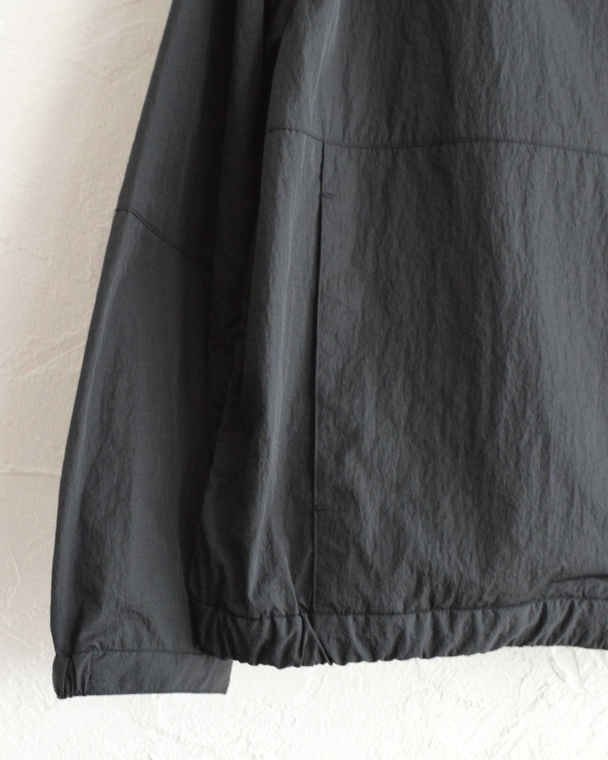 LAMOND ラモンド / POCKETABLE NYLON BLOUSON ポケッタブルナイロンブルゾン (BLACK ブラック)