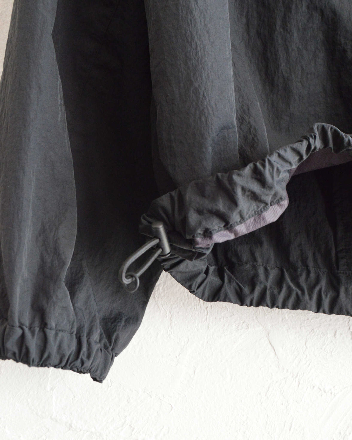 LAMOND ラモンド / POCKETABLE NYLON BLOUSON ポケッタブルナイロンブルゾン (BLACK ブラック)