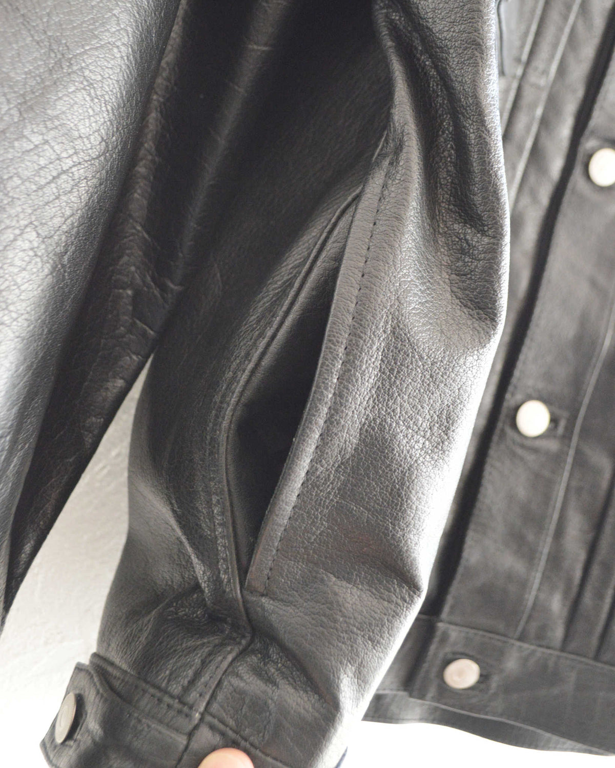 Nasngwam. ナスングワム / ATAVISM LEATHER JACKET アタビズムジャケット Msize (BLACK ブラック)