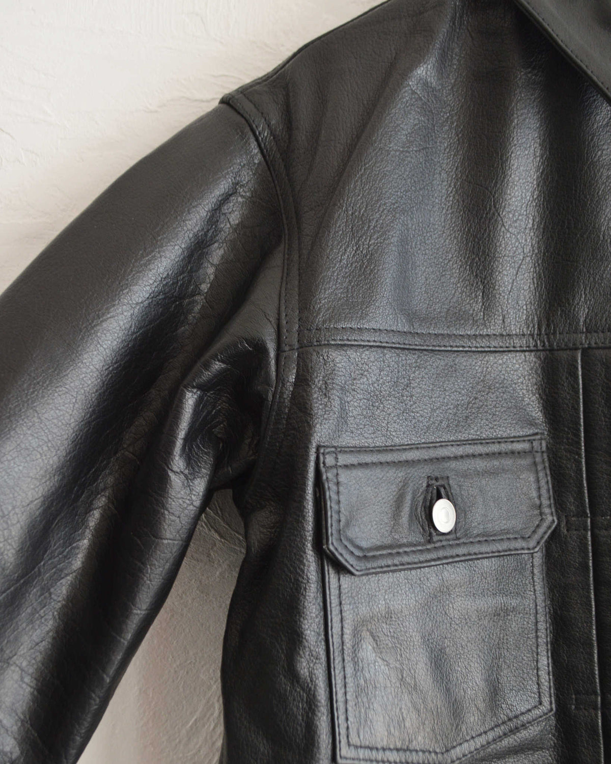 Nasngwam. ナスングワム / ATAVISM LEATHER JACKET アタビズムジャケット Msize (BLACK ブラック)
