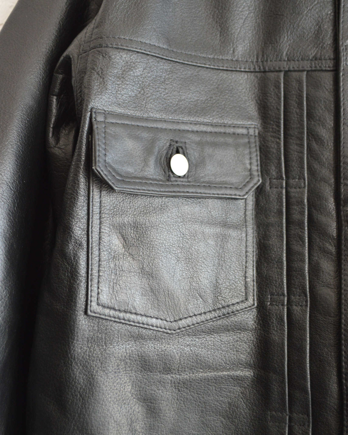 Nasngwam. ナスングワム / ATAVISM LEATHER JACKET アタビズムジャケット Msize (BLACK ブラック)