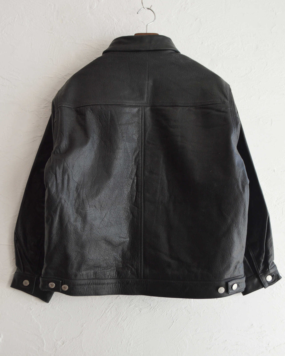 Nasngwam. ナスングワム / ATAVISM LEATHER JACKET アタビズムジャケット Msize (BLACK ブラック)
