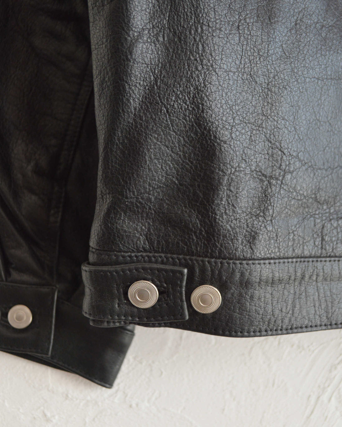 Nasngwam. ナスングワム / ATAVISM LEATHER JACKET アタビズムジャケット Msize (BLACK ブラック)