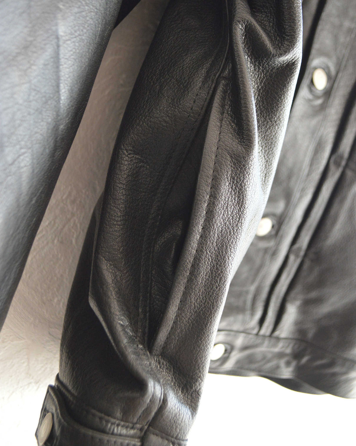 Nasngwam. ナスングワム / ATAVISM LEATHER JACKET アタビズムジャケット Lsize (BLACK ブラック)
