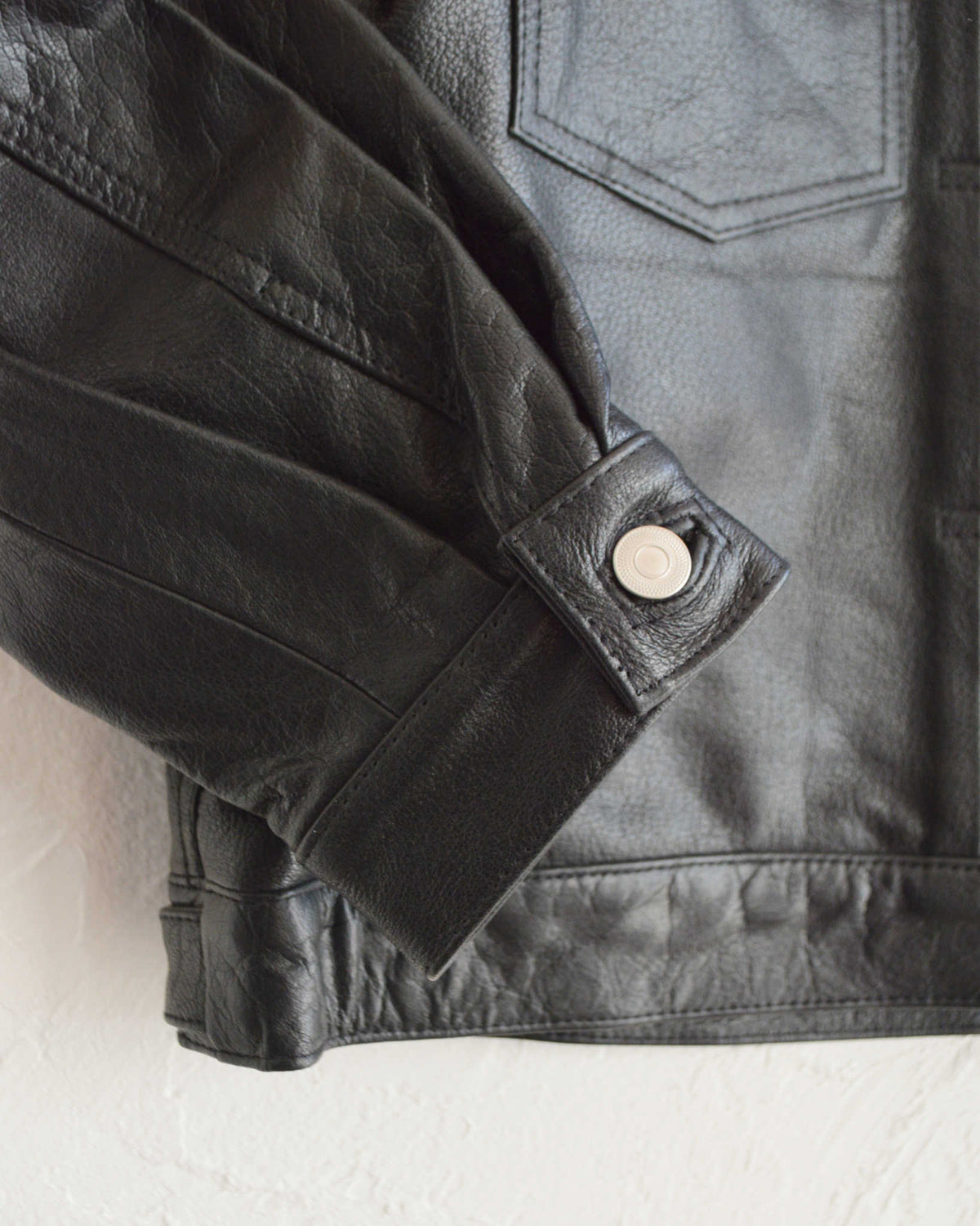 Nasngwam. ナスングワム / ATAVISM LEATHER JACKET アタビズムジャケット Lsize (BLACK ブラック)