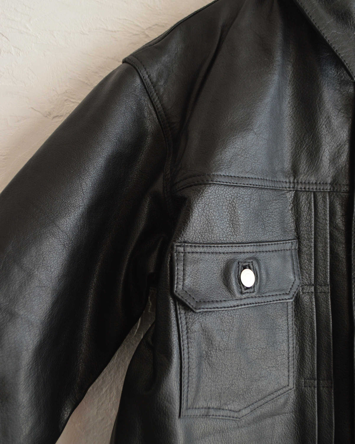 Nasngwam. ナスングワム / ATAVISM LEATHER JACKET アタビズムジャケット Lsize (BLACK ブラック)