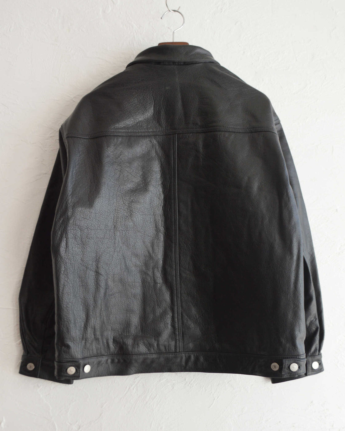 Nasngwam. ナスングワム / ATAVISM LEATHER JACKET アタビズムジャケット Lsize (BLACK ブラック)