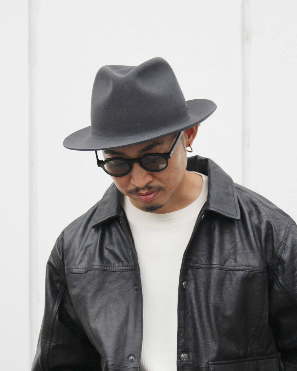 morno モーノ / CRUSHABLEWOOL FELT HAT クラッシャブルウール中折れハット (CHARCOAL チャコール)