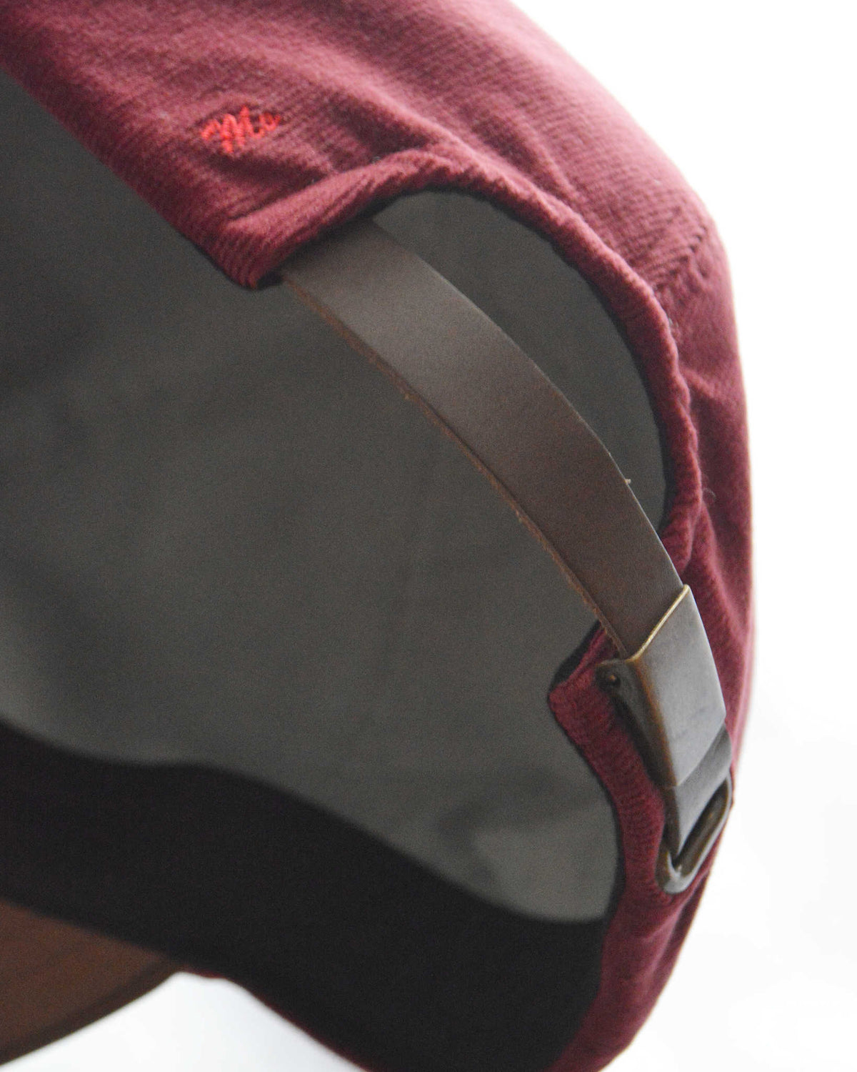 morno モーノ / Corduroy Leather B.B Cap コーデュロイ×レザーB.B.キャップ (BORDEAUX ボルドー)