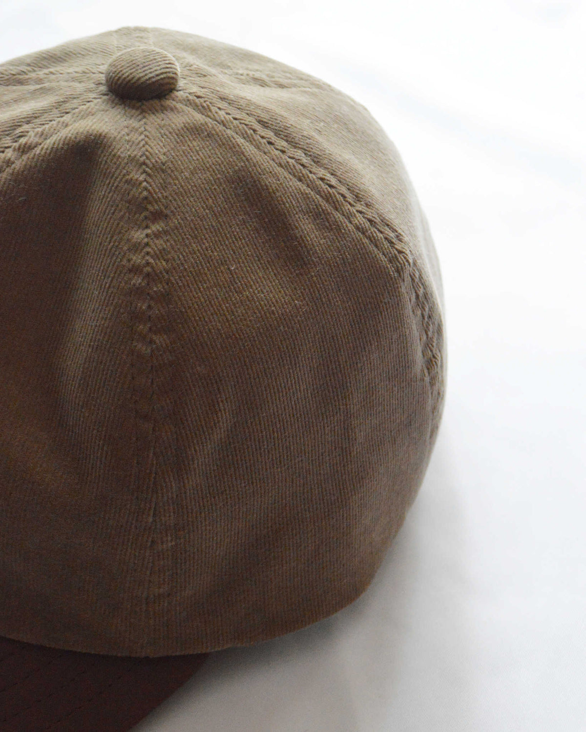morno モーノ / Corduroy Leather B.B Cap コーデュロイ×レザーB.B.キャップ (BEIGE ベージュ)