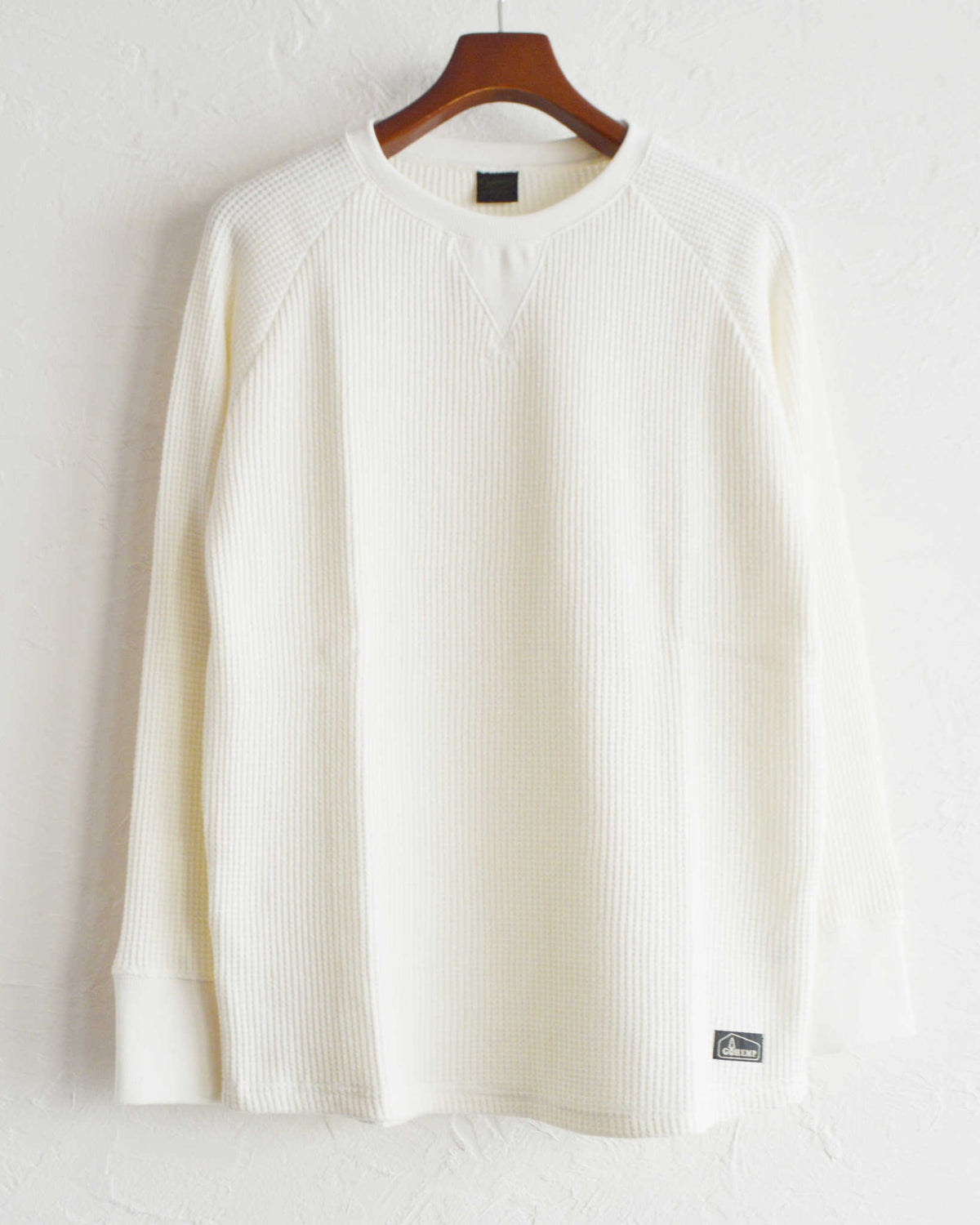 GOHEMP ゴーヘンプ / HEMP WAFFLE CREW ヘンプワッフルクルー (NATURAL ナチュラル)