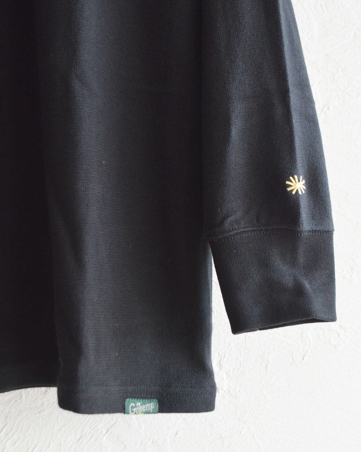 GOHEMP ゴーヘンプ / BASIC L/SL TEE ベーシックサンブレンドウォーマーロングスリーブティー (MAT BLACK マットブラック)