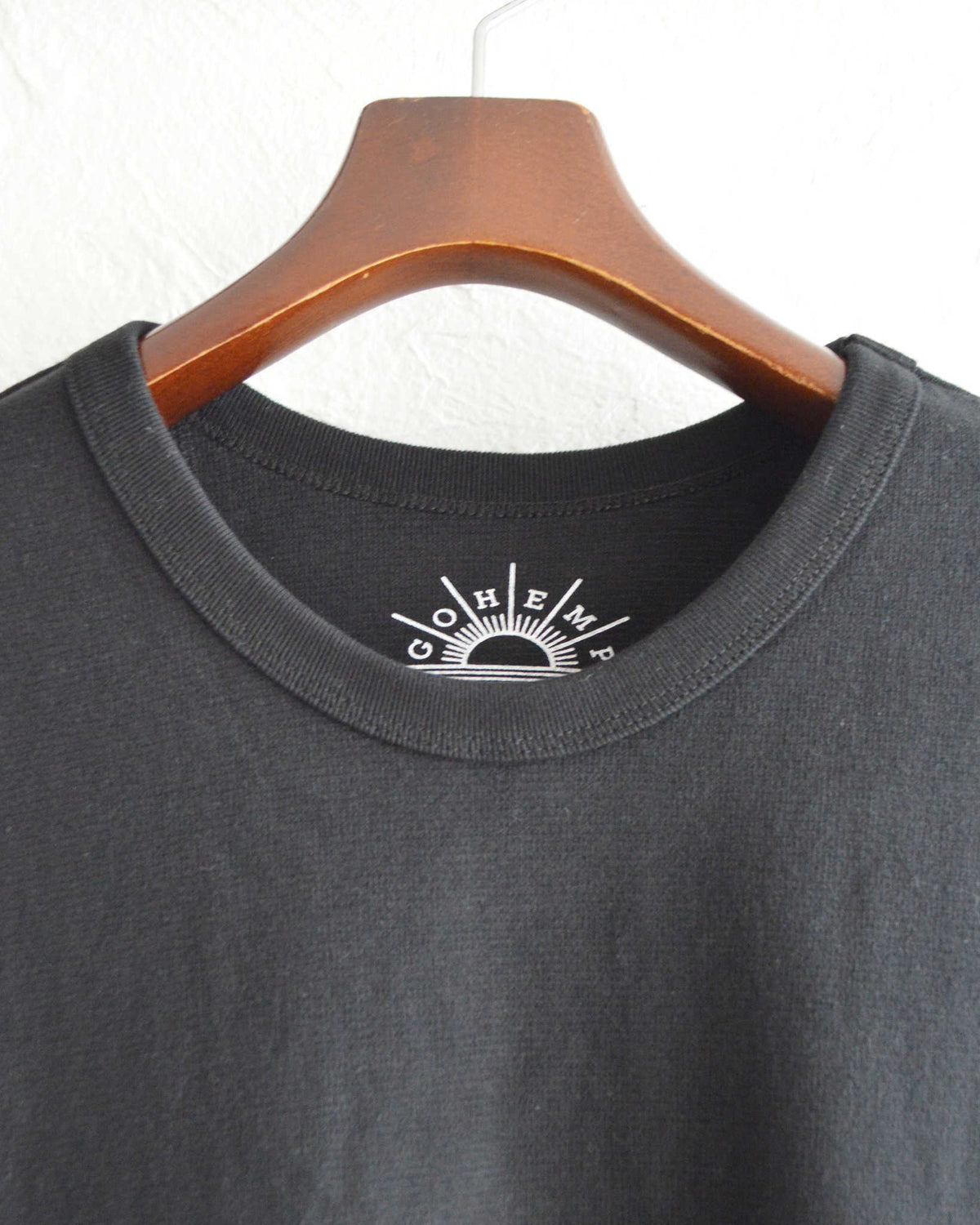 GOHEMP ゴーヘンプ / BASIC L/SL TEE ベーシックサンブレンドウォーマーロングスリーブティー (MAT BLACK マットブラック)