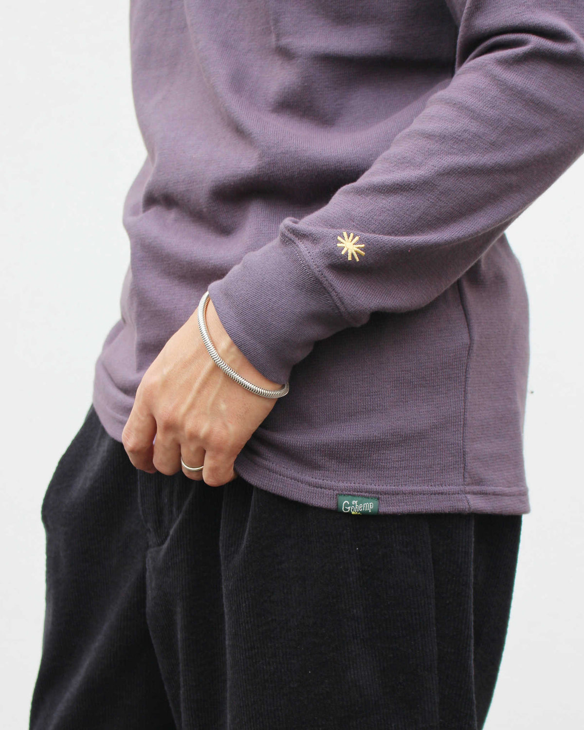 GOHEMP ゴーヘンプ / BASIC L/SL TEE ベーシックサンブレンドウォーマーロングスリーブティー (PLUM JAM プラムジャム)