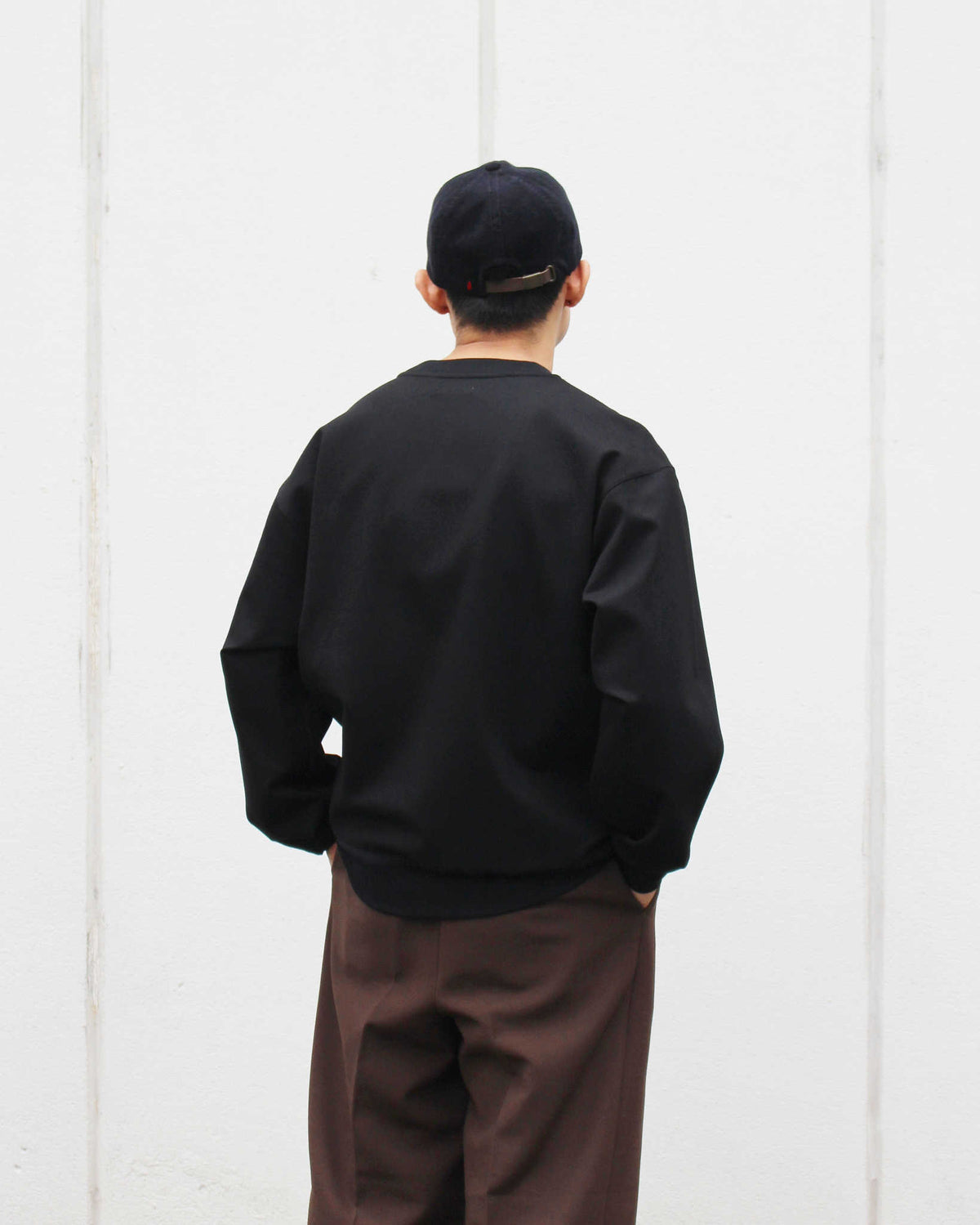 LAMOND ラモンド / SILKY CREW NECK PULLOVER シルキークルーネックプルオーバー (BLACK ブラック)