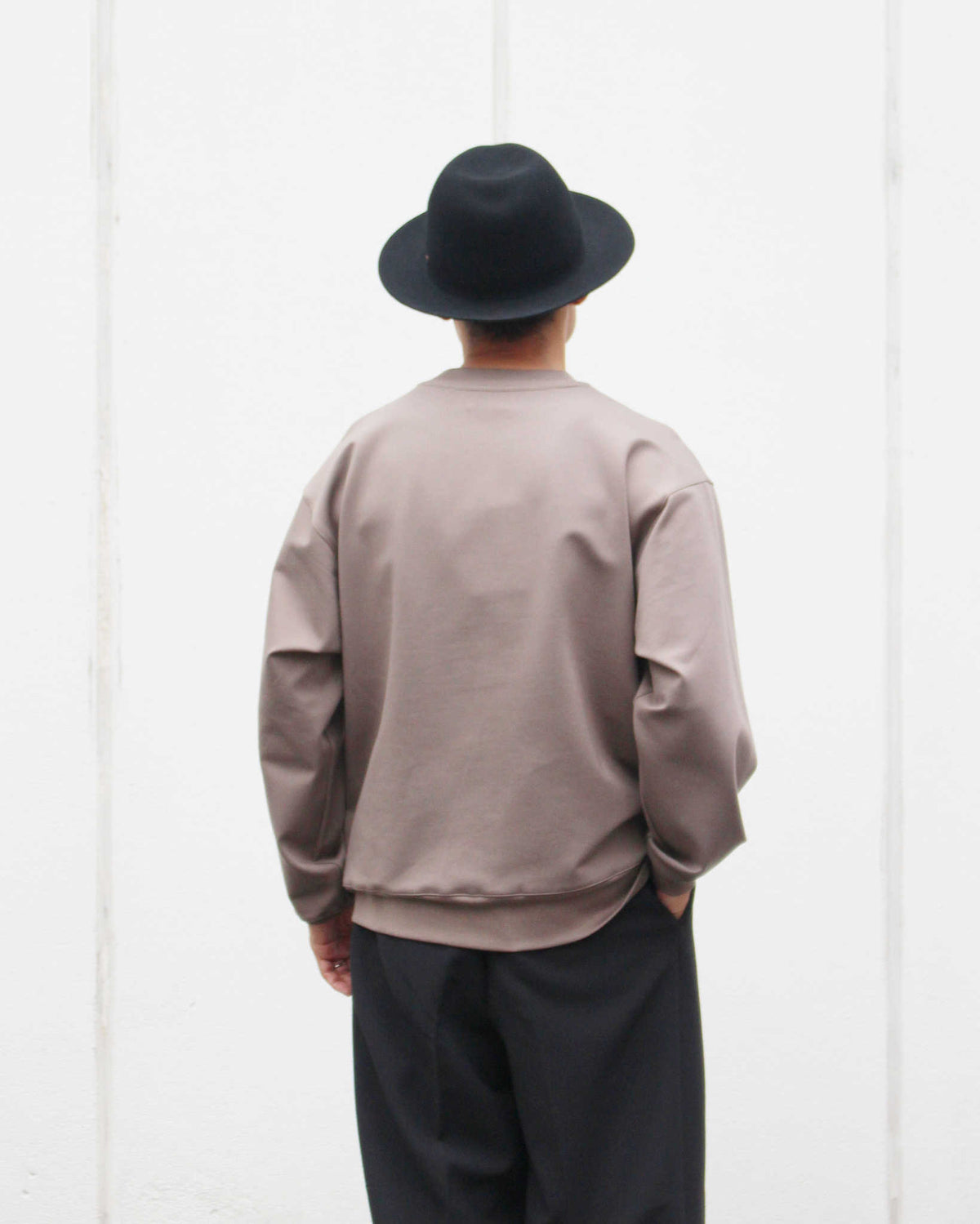 LAMOND ラモンド / SILKY CREW NECK PULLOVER シルキークルーネックプルオーバー (ASH BROWN アッシュブラウン)